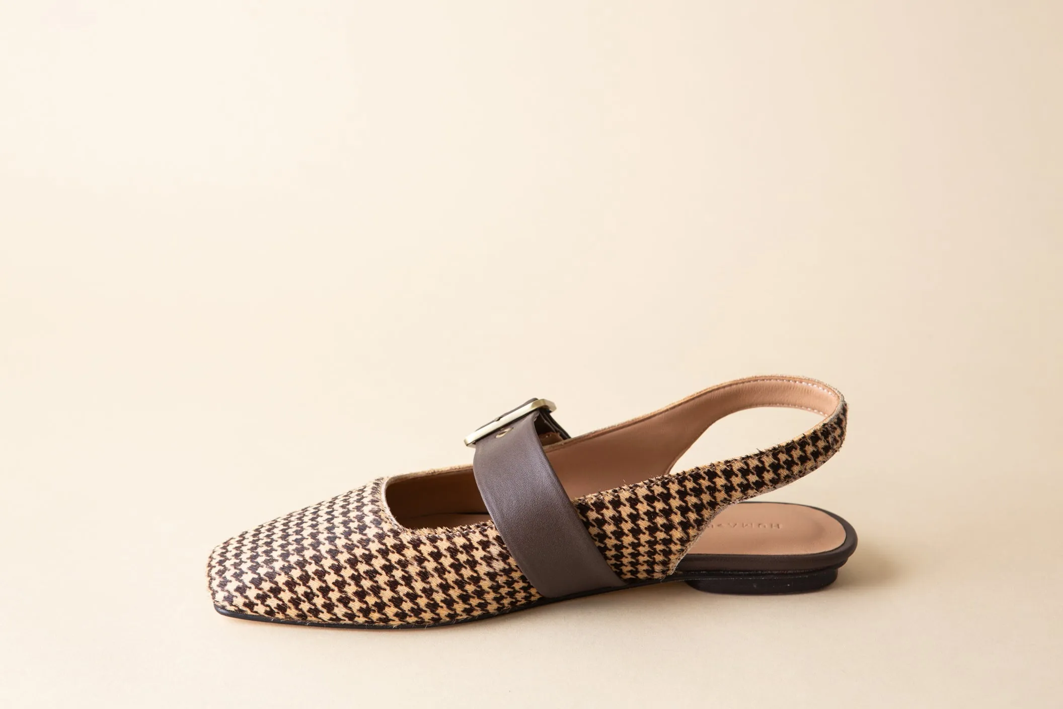 FARRAH SLINGBACK CHOCOLATE TWEED CALF HAIR sold by Huma Blanco product image thumbnail 3