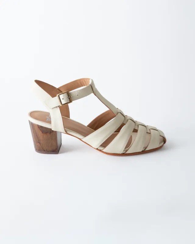 GOLDE FISHERMAN SANDAL IVORY NAPPA made by Huma Blanco