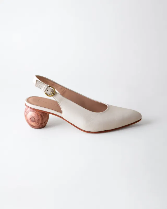 CANELA SLINGBACK HEEL BONE NAPPA made by Huma Blanco