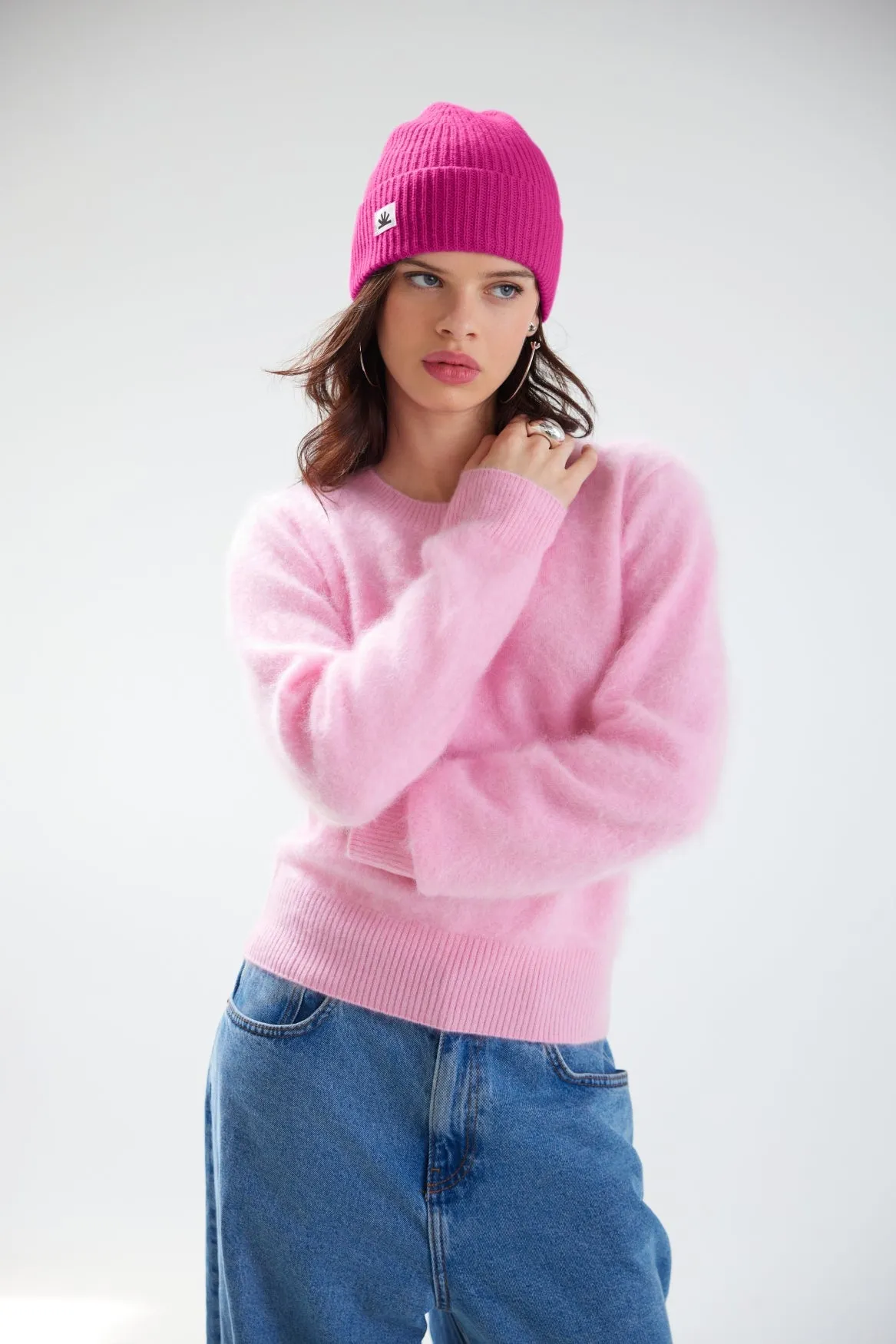 MAYA RIBBED BEANIE | WILD BERRY sold by Colorush product image thumbnail 2