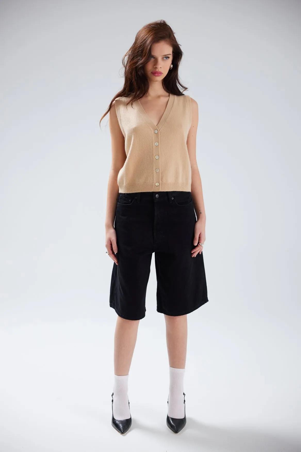 JADA BUTTON UP TANK | BISCOTTI sold by Colorush product image thumbnail 2