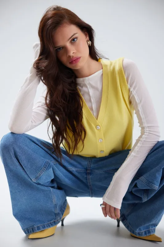 JADA BUTTON UP TANK | LIMONADA made by Colorush