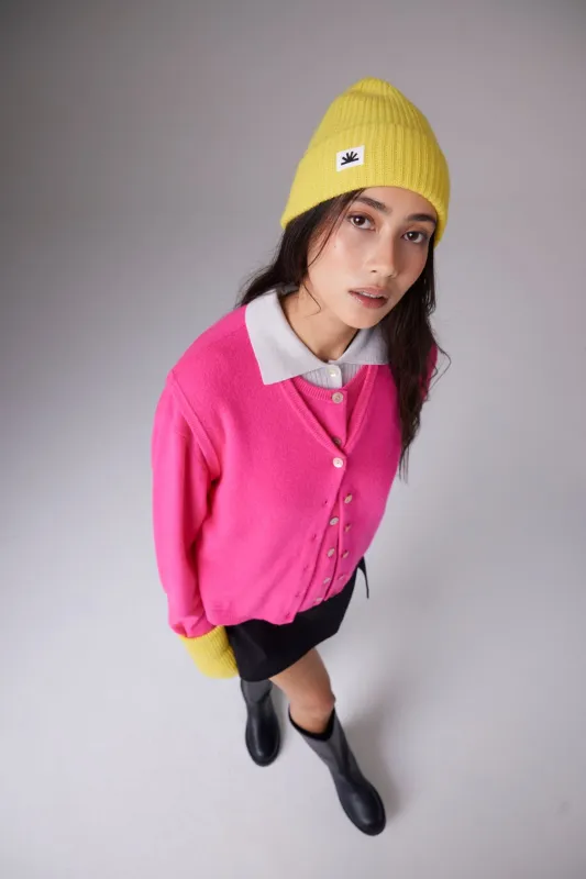 MAYA RIBBED BEANIE | SUNSHINE sold by Colorush