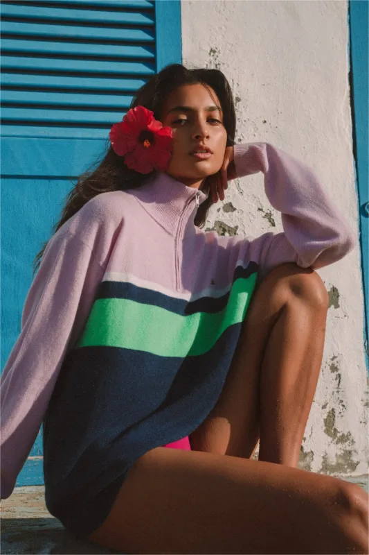 CARTER HALF ZIP | LILAC BAY made by Colorush