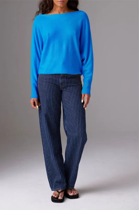 YANGON BOAT NECK | SKY made by Colorush