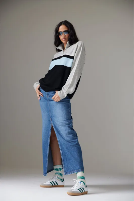 CARTER HALF ZIP | SKYLIGHT GREY made by Colorush