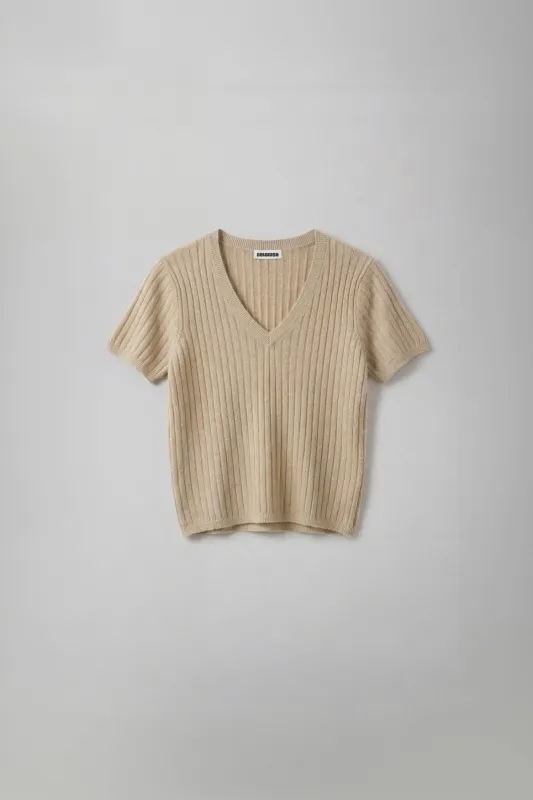 CCN BAREFOOT DRIFT RIB V TEE NEW STYLE | SANDSTONE made by Colorush