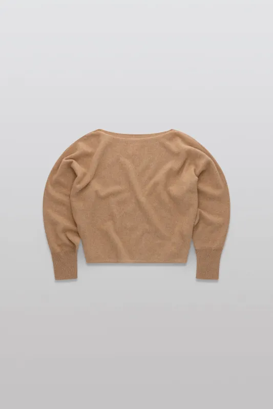 YANGON BOAT NECK | CAMEL made by Colorush