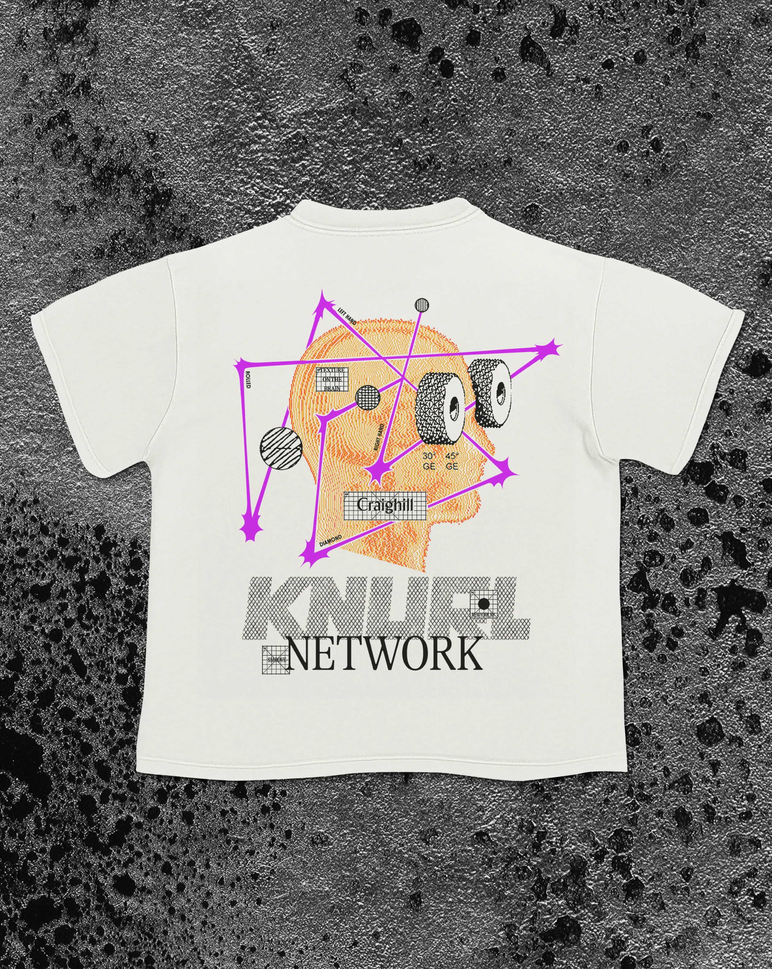 Knurl Network Tee - Off-White sold by Craighill product image thumbnail 2
