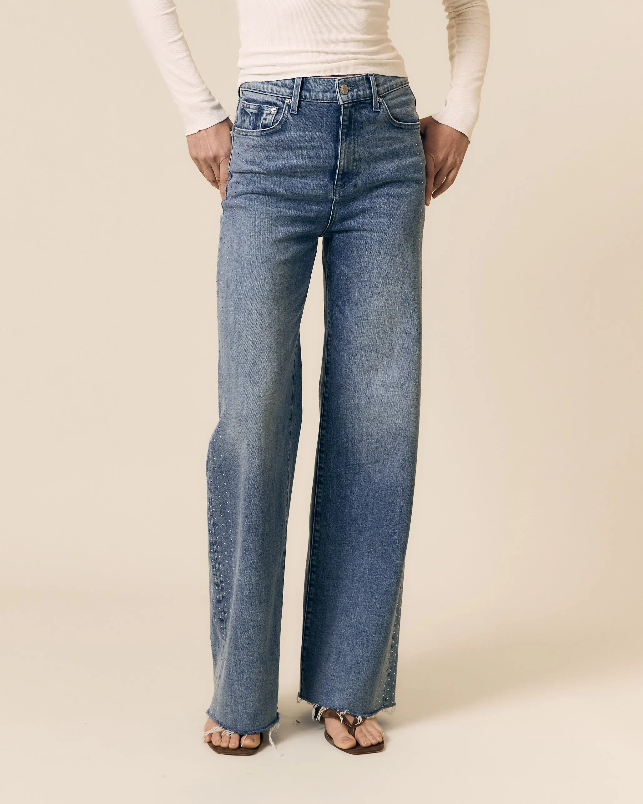 Column Jean w/ Diamonds sold by Le Jean product image thumbnail 5