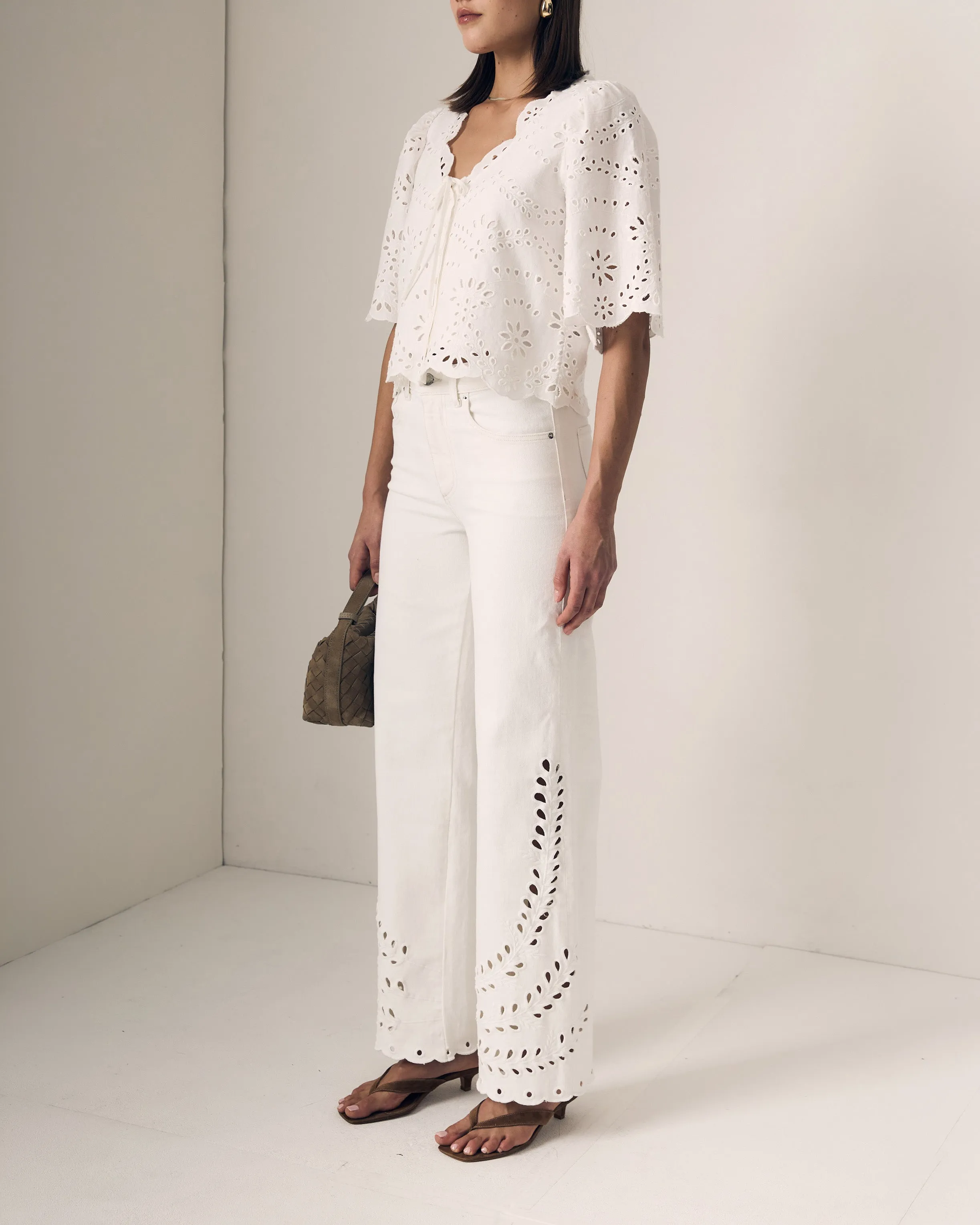 Column Eyelet Jean sold by Le Jean product image thumbnail 3