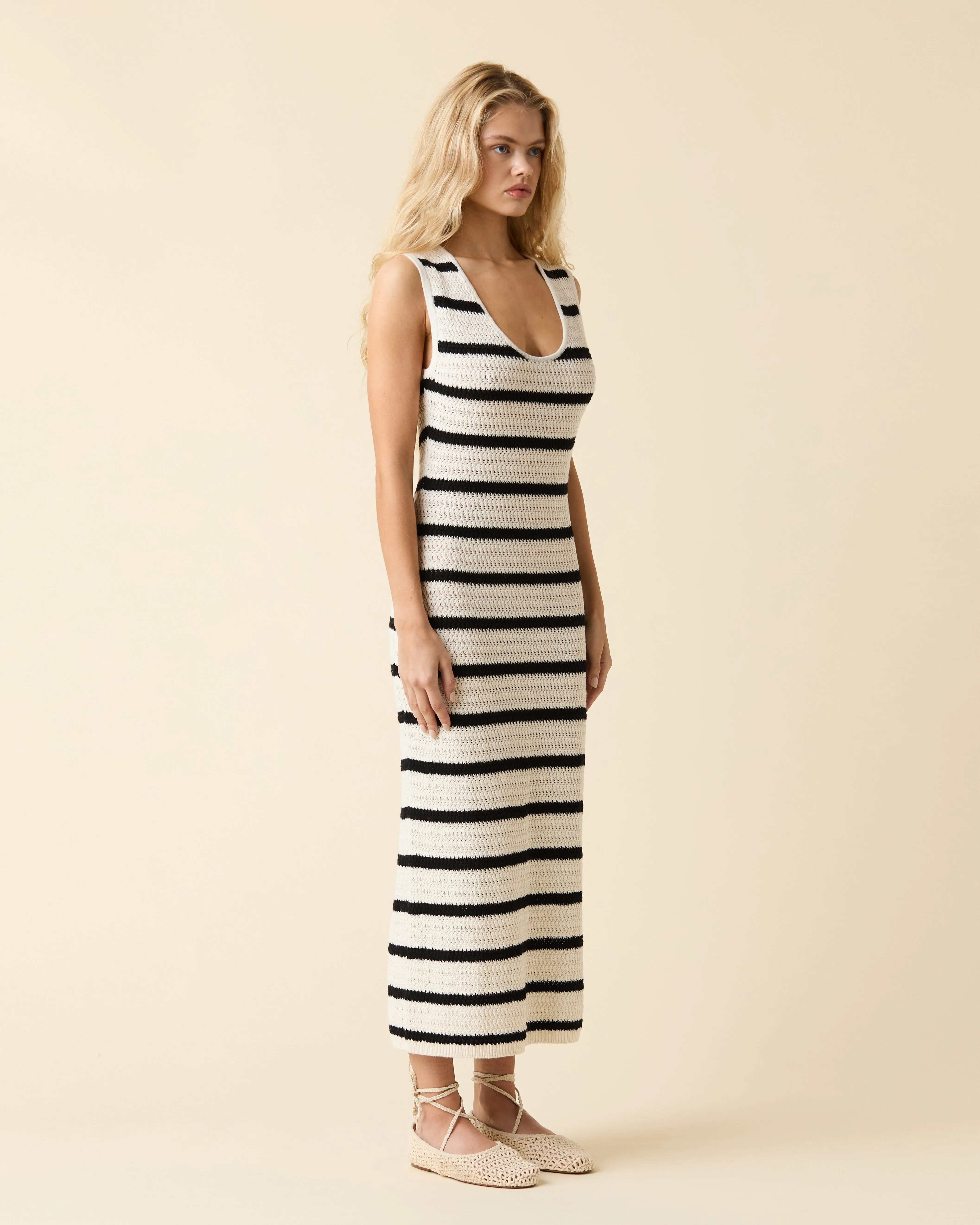 Linen Crochet Dress sold by Le Jean product image thumbnail 3