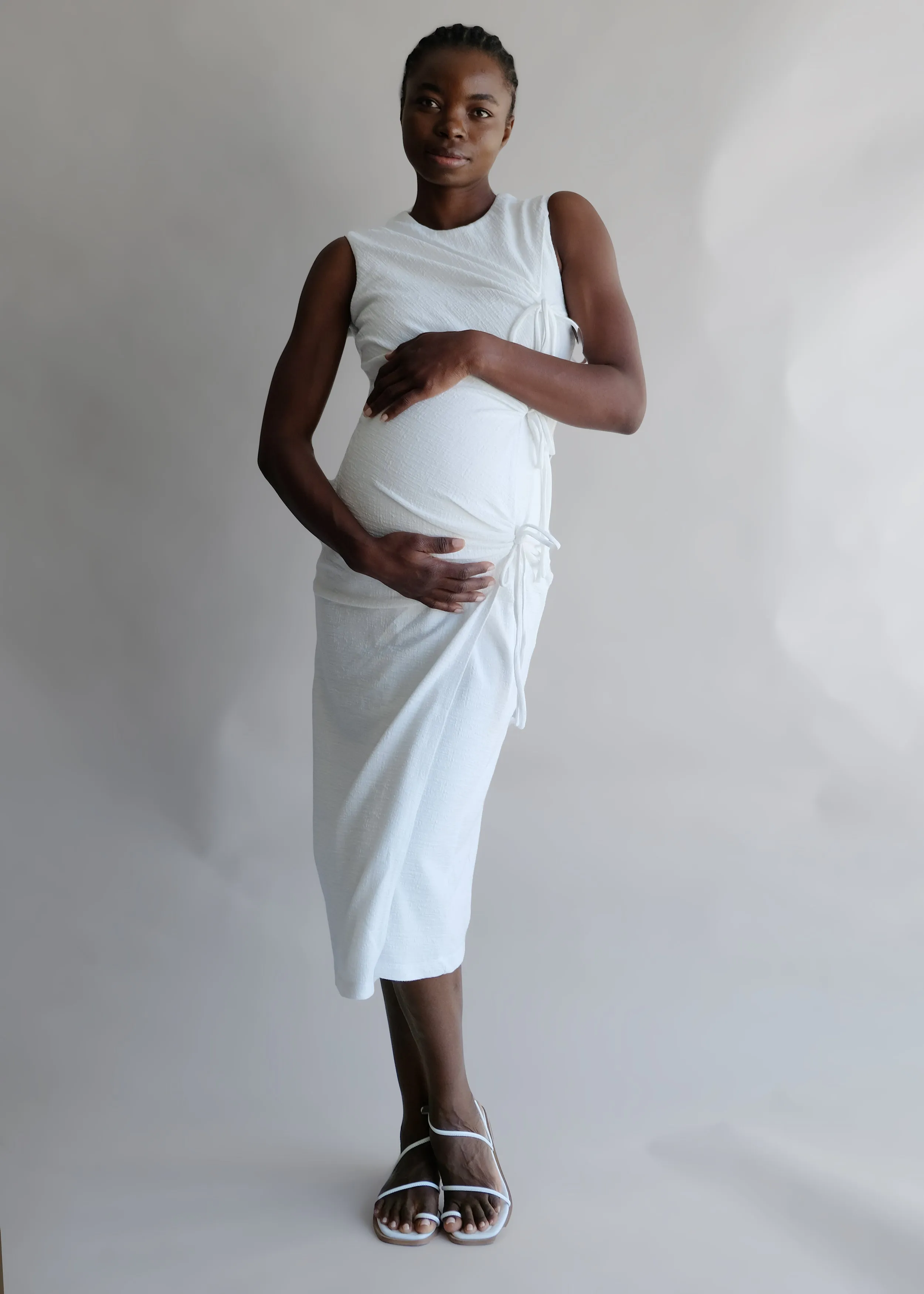 Margaret Tie Midi dress sold by Oh Seven Days product image thumbnail 4