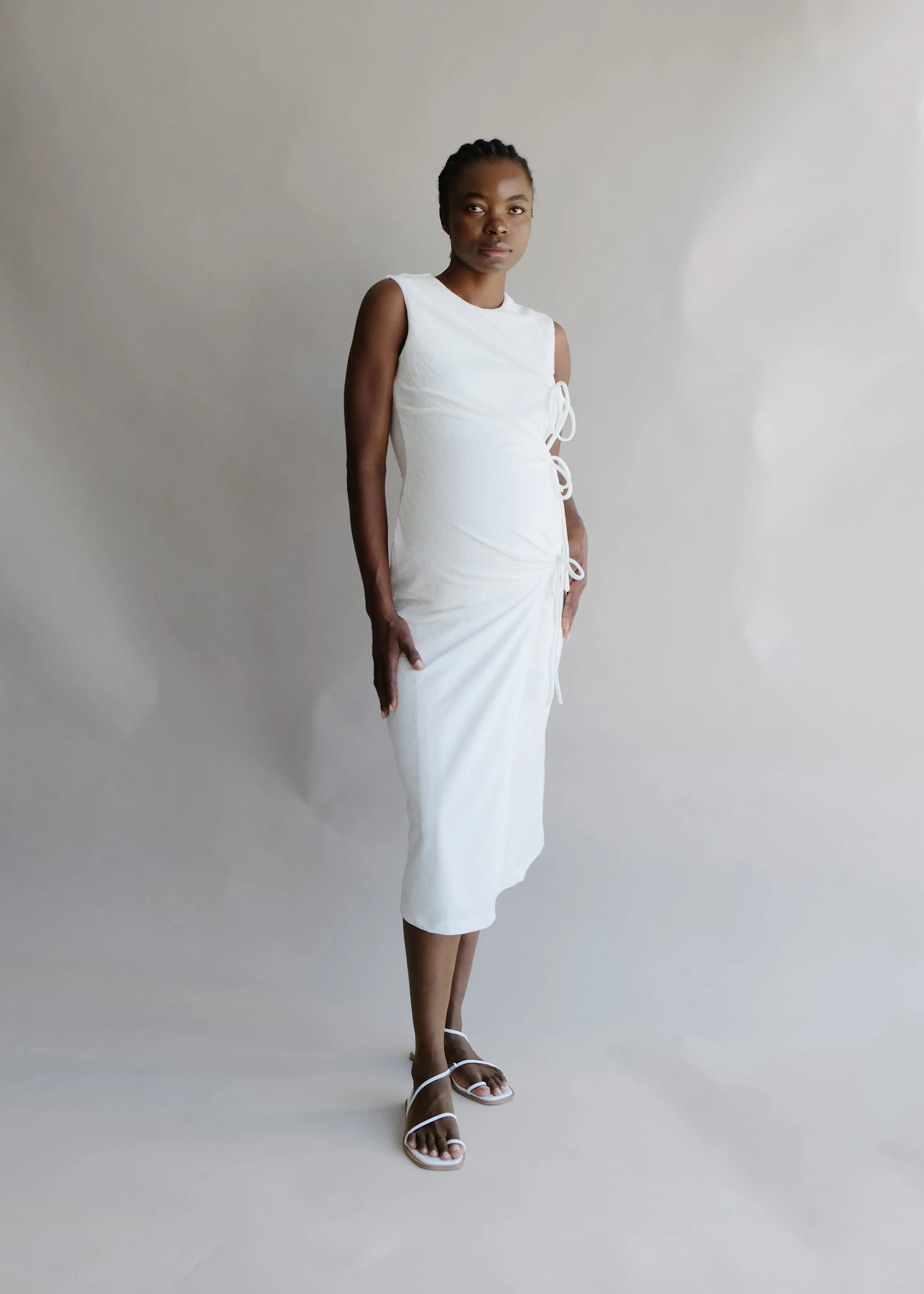 Margaret Tie Midi dress sold by Oh Seven Days product image thumbnail 3