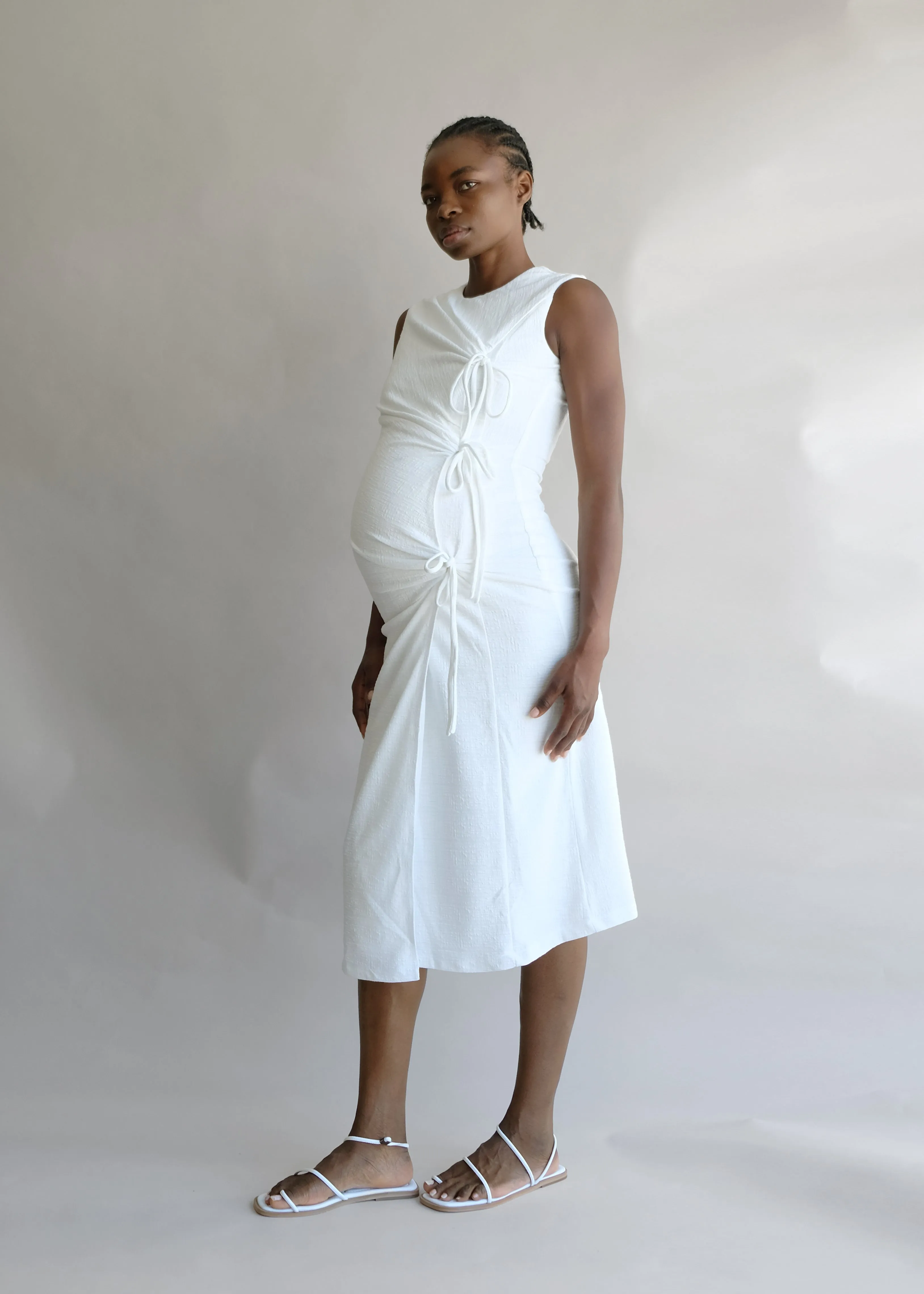 Margaret Tie Midi dress sold by Oh Seven Days product image thumbnail 2