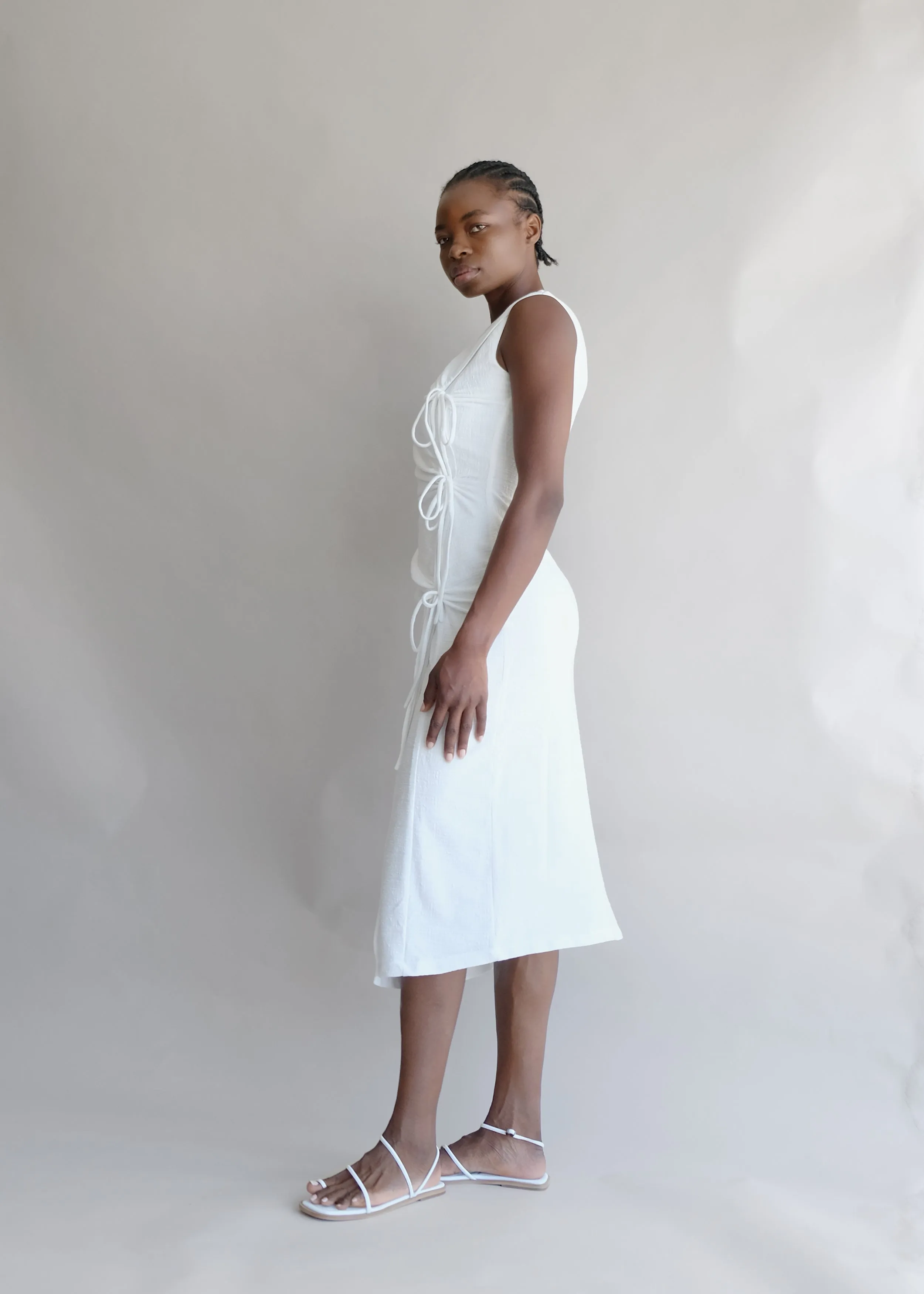 Margaret Tie Midi dress sold by Oh Seven Days product image thumbnail 5
