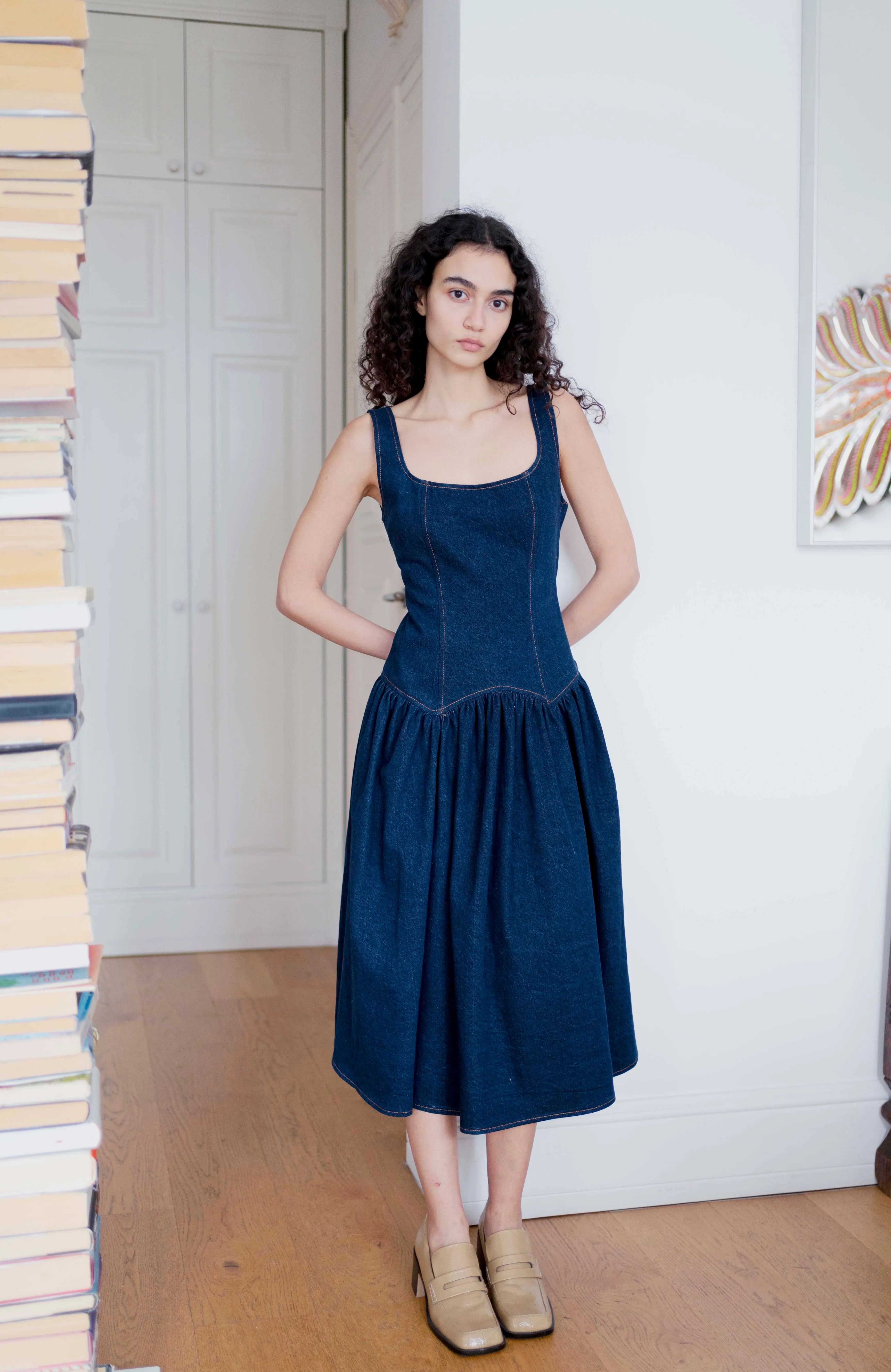 Danielle Dress - Dark Denim sold by Oh Seven Days product image thumbnail 3