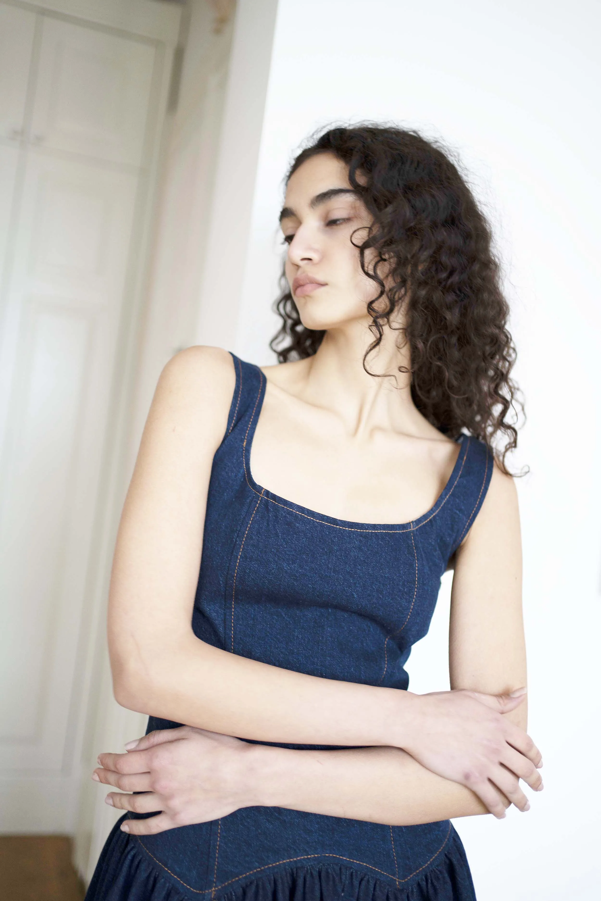 Danielle Dress - Dark Denim sold by Oh Seven Days product image thumbnail 5