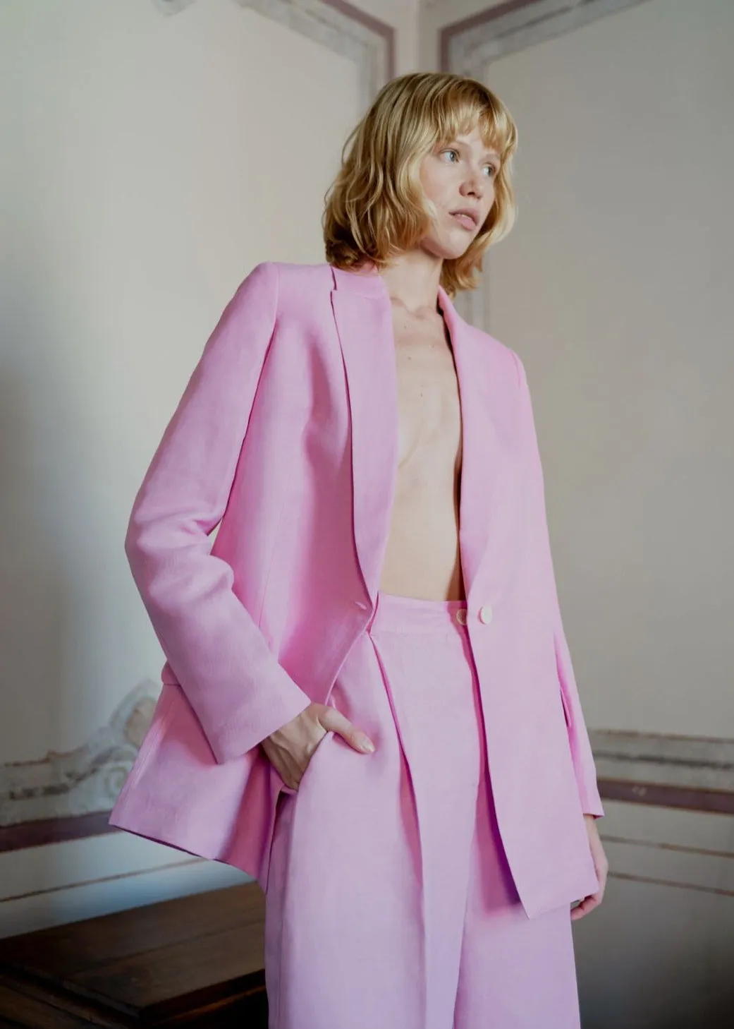 Seven Suit Blazer - Pink sold by Oh Seven Days