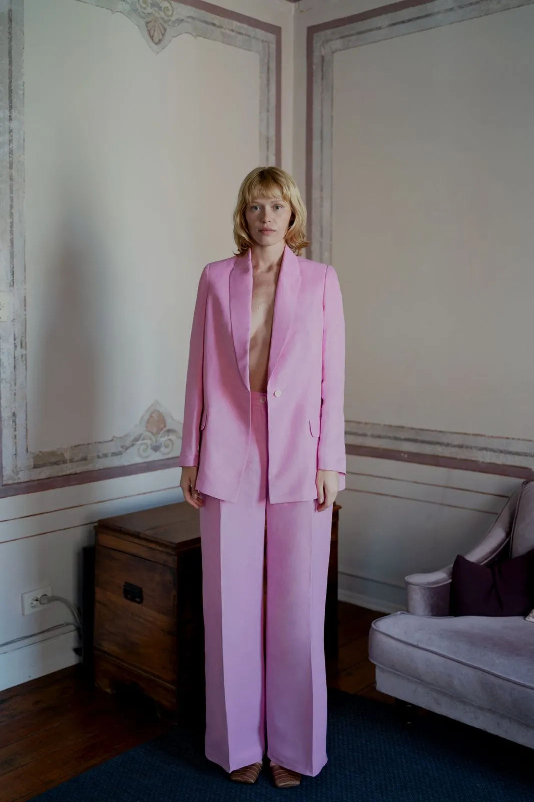 Seven Suit Blazer - Pink sold by Oh Seven Days product image thumbnail 2