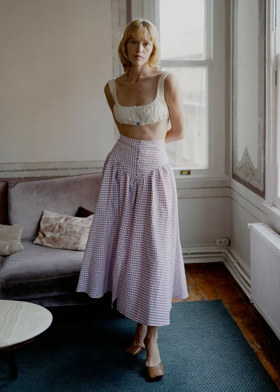 Dani Skirt - Red Check made by Oh Seven Days