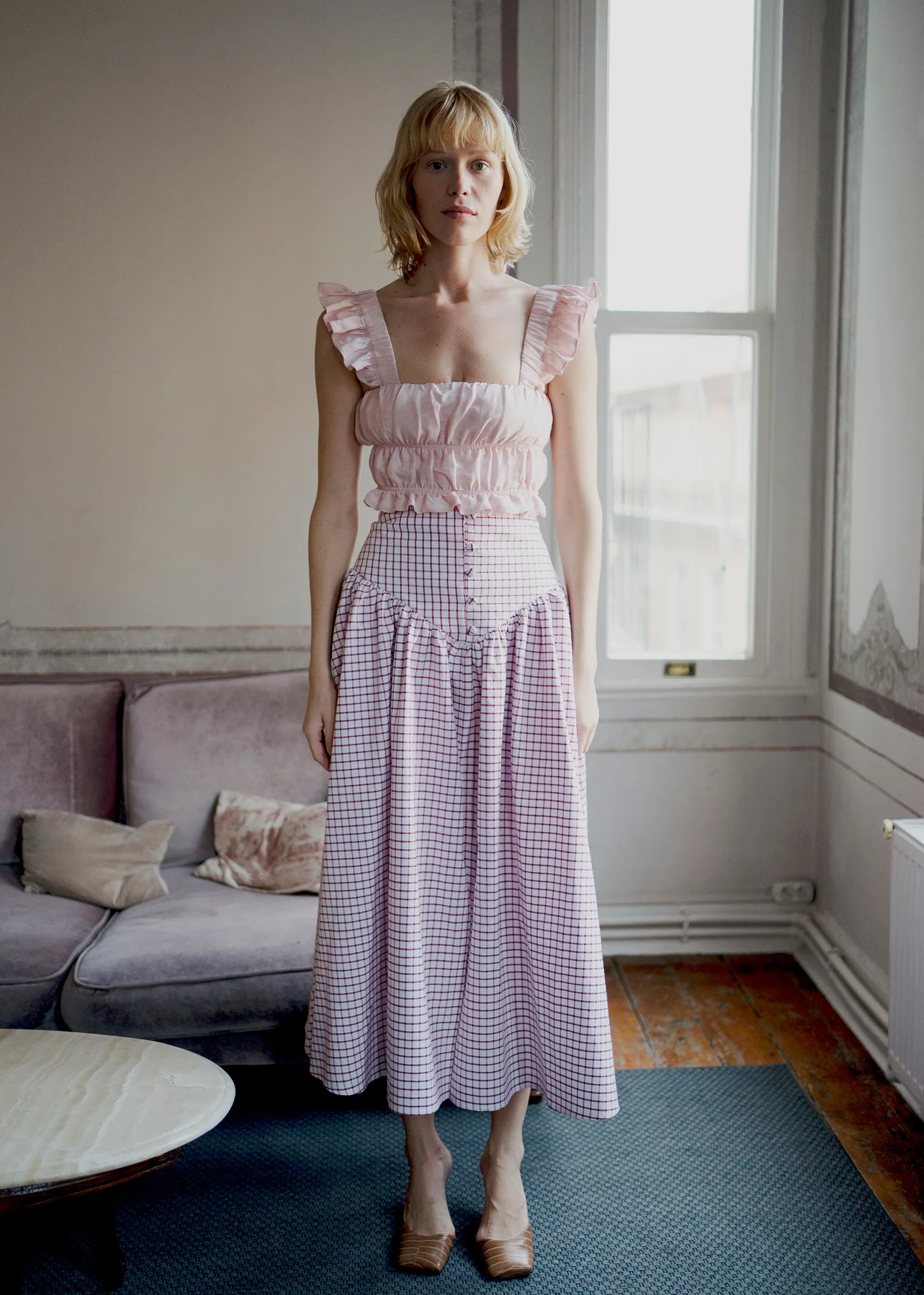 Dani Skirt - Red Check sold by Oh Seven Days product image thumbnail 2