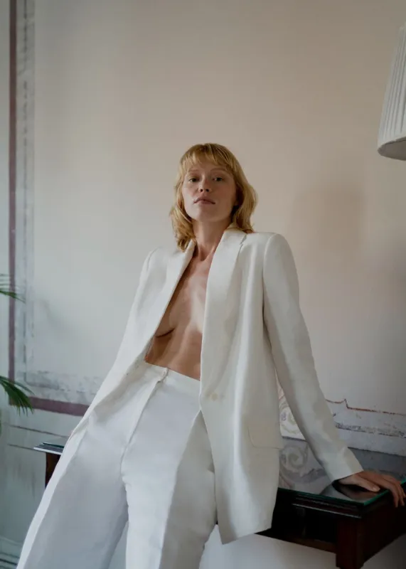 Seven Suit Blazer - White made by Oh Seven Days