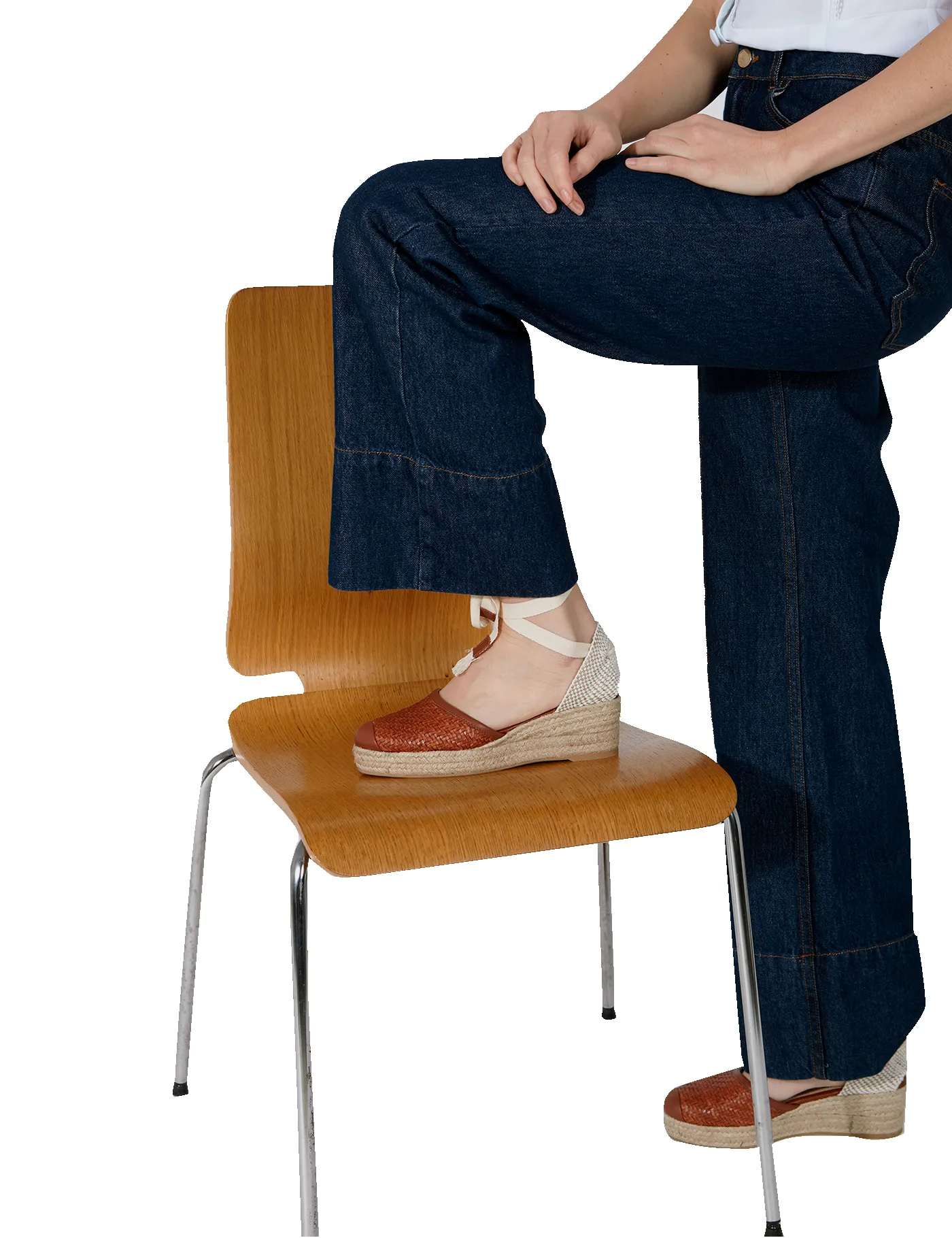 Alpargata Mini Bianca Provence Brown 5 cm sold by PARIS/64 product image thumbnail 4