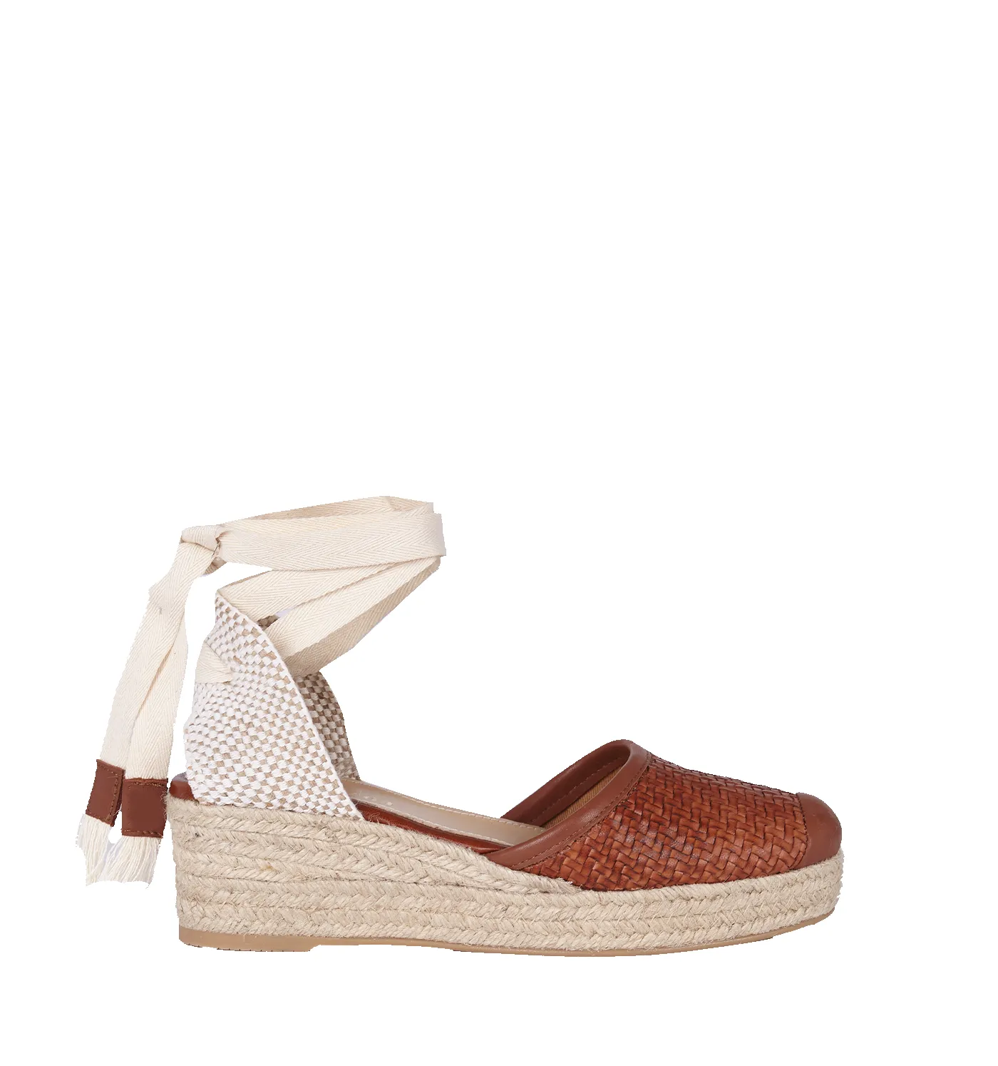 Alpargata Mini Bianca Provence Brown 5 cm sold by PARIS/64 product image thumbnail 2