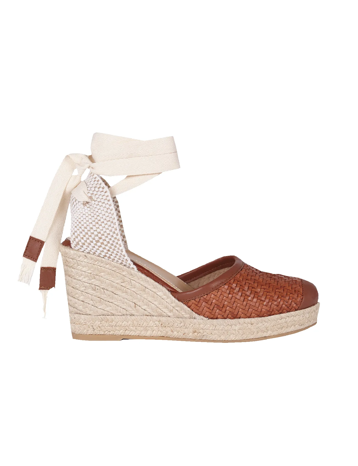 Alpargata Bianca Provence Brown 9 cm sold by PARIS/64