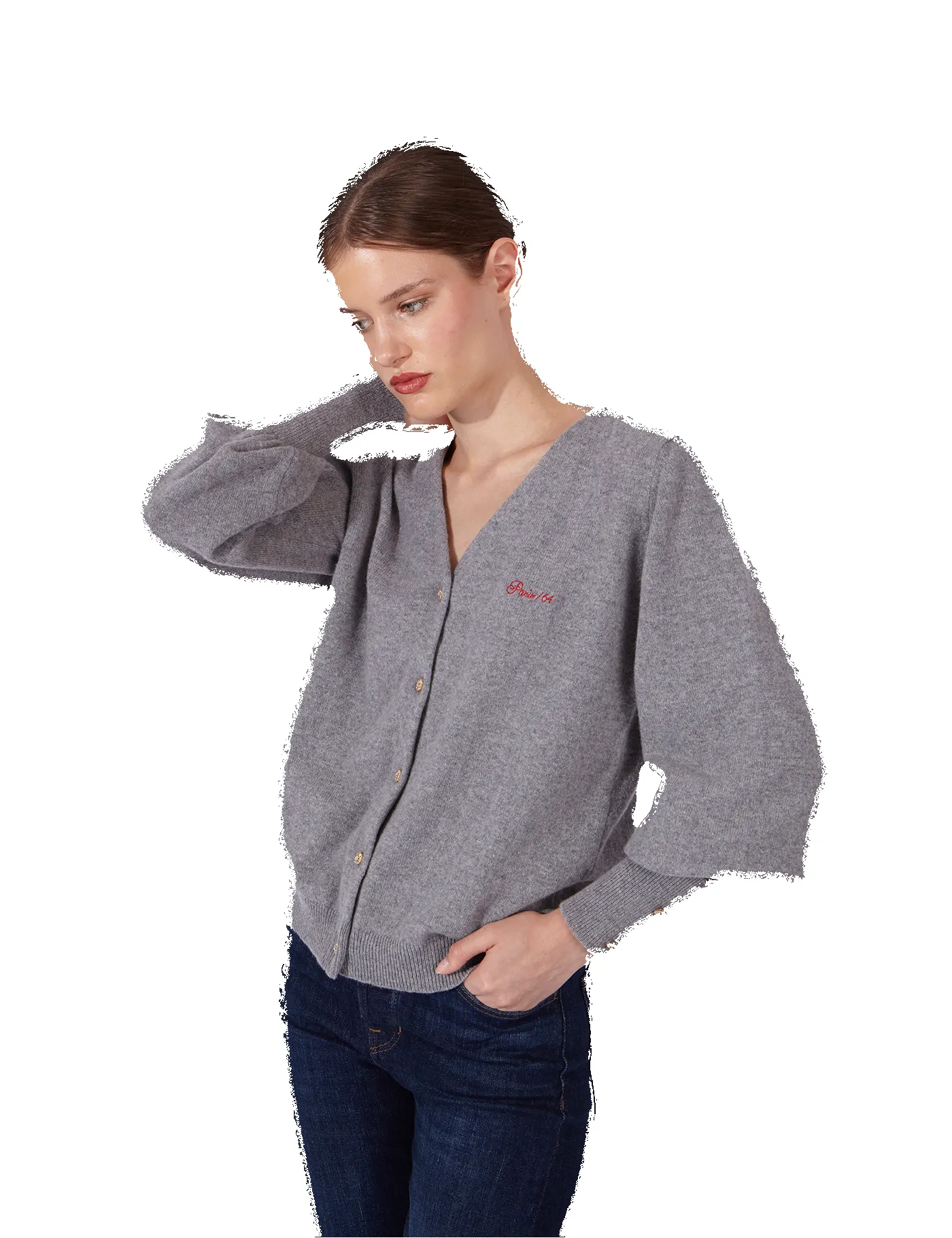 Cárdigan Bonjour Grey sold by PARIS/64 product image thumbnail 3