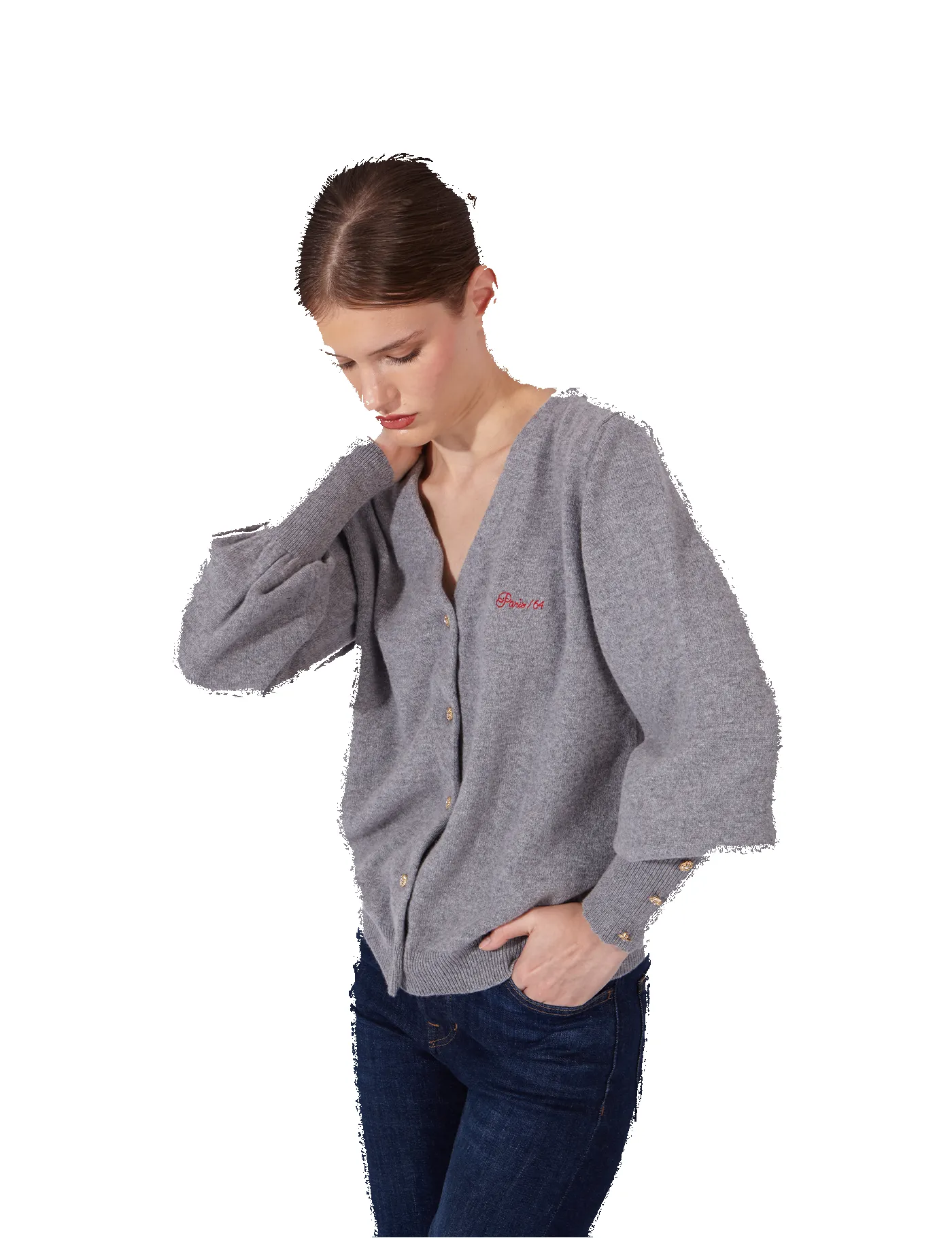 Cárdigan Bonjour Grey sold by PARIS/64 product image thumbnail 4