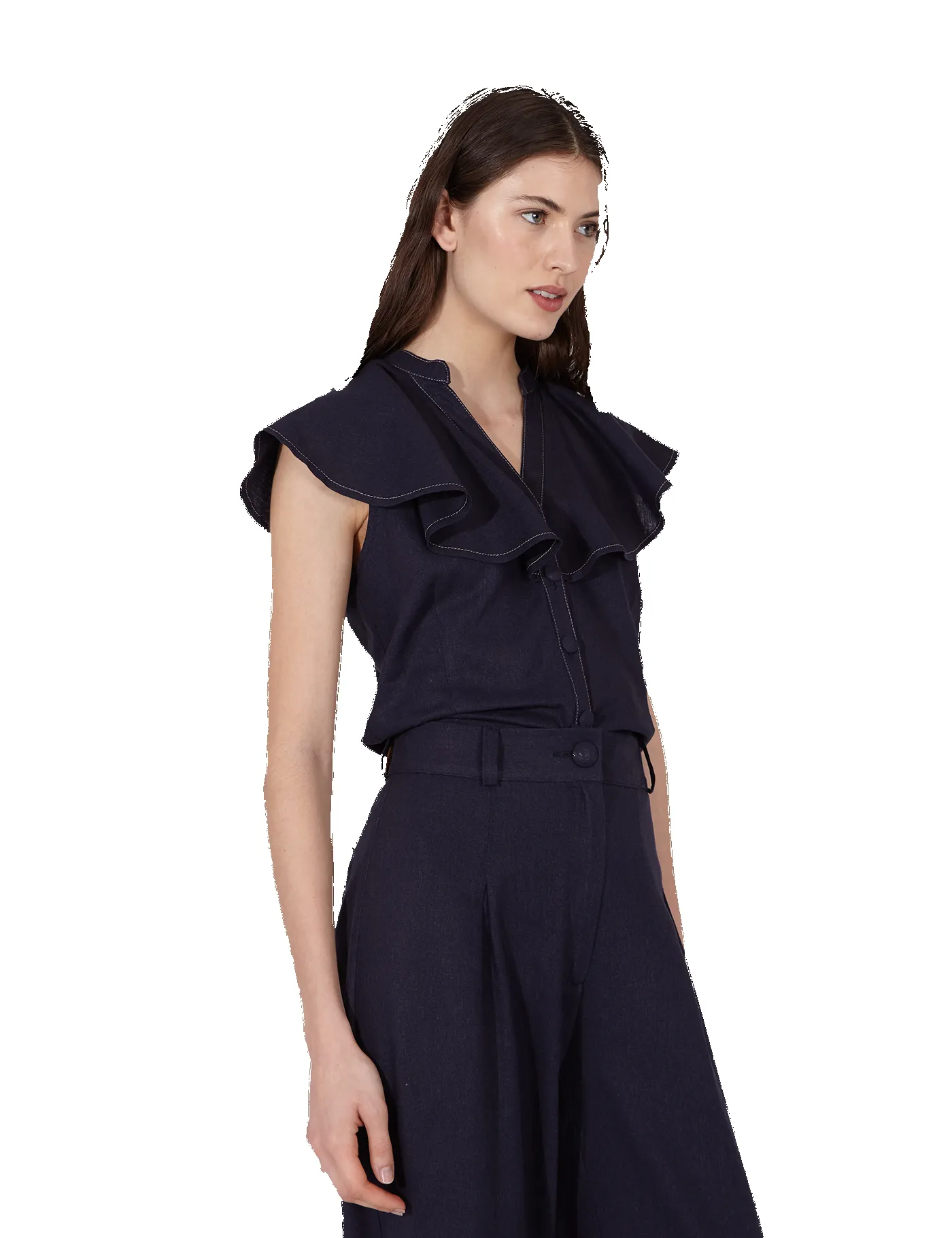 Blusa Fleur Navy Blue sold by PARIS/64 product image thumbnail 3