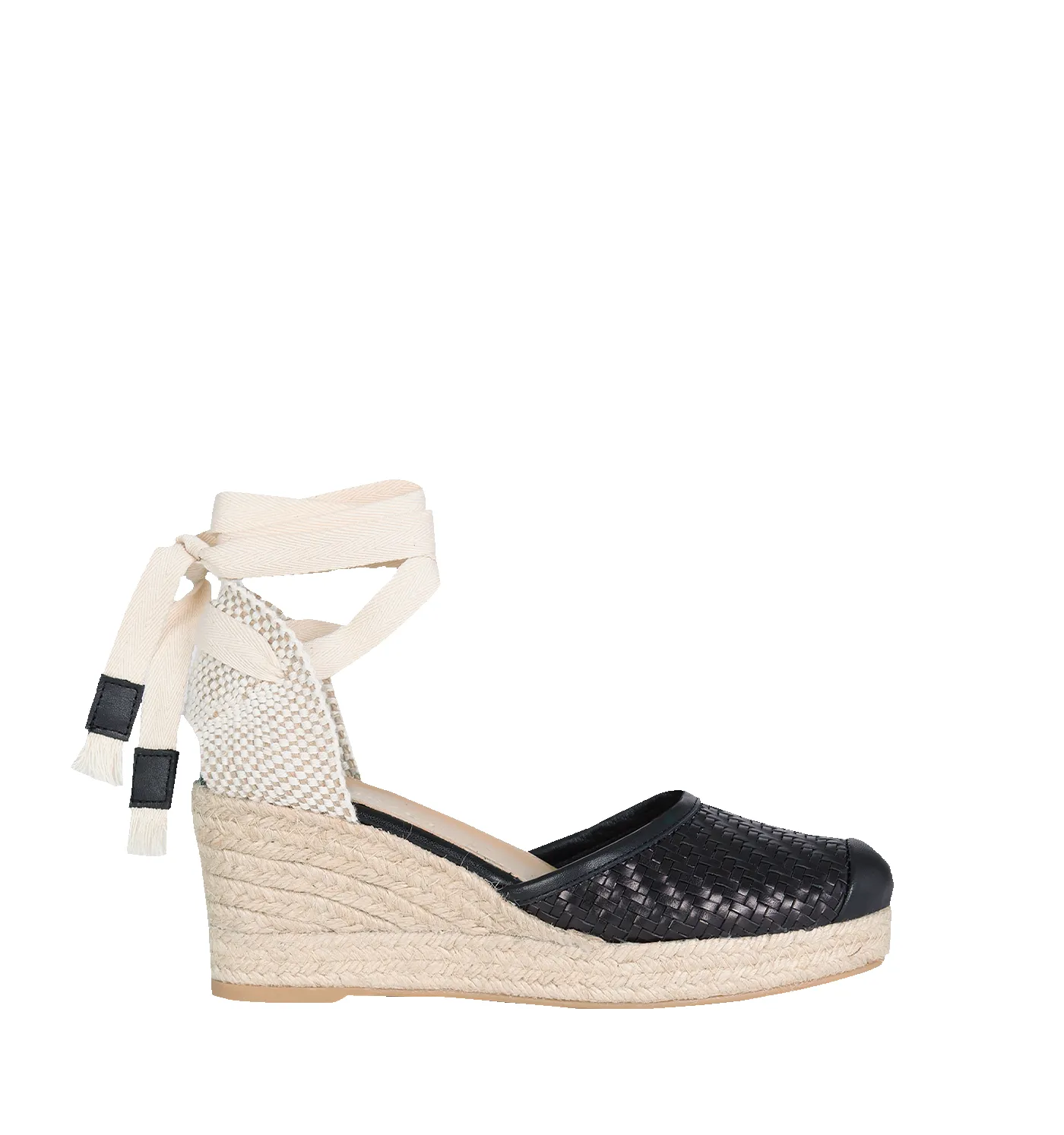 Alpargata Bianca Provence Black 7 cm sold by PARIS/64 product image thumbnail 2