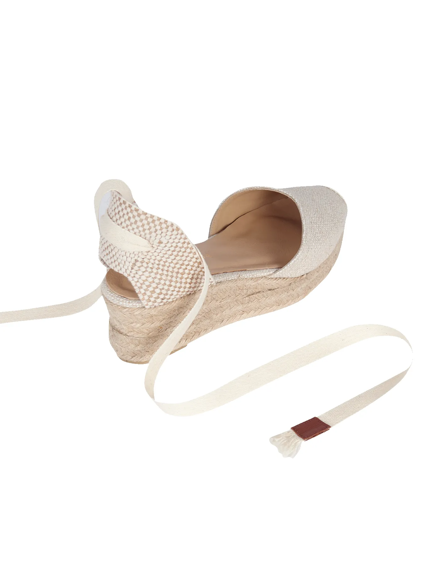 Alpargata Mini Bianca Rafia & Chocolate 5 cm sold by PARIS/64 product image thumbnail 3