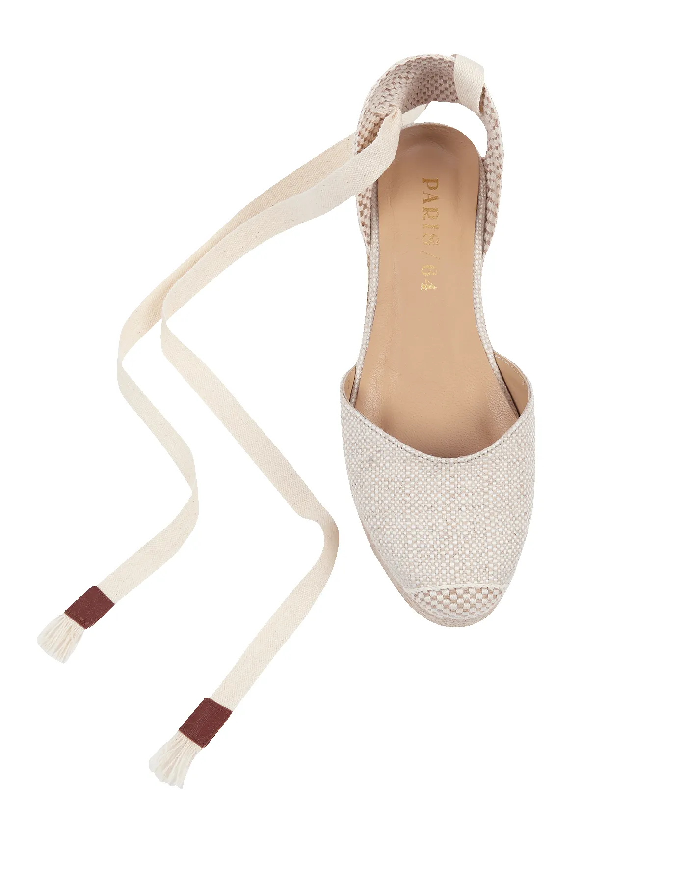 Alpargata Mini Bianca Rafia & Chocolate 5 cm sold by PARIS/64 product image thumbnail 4