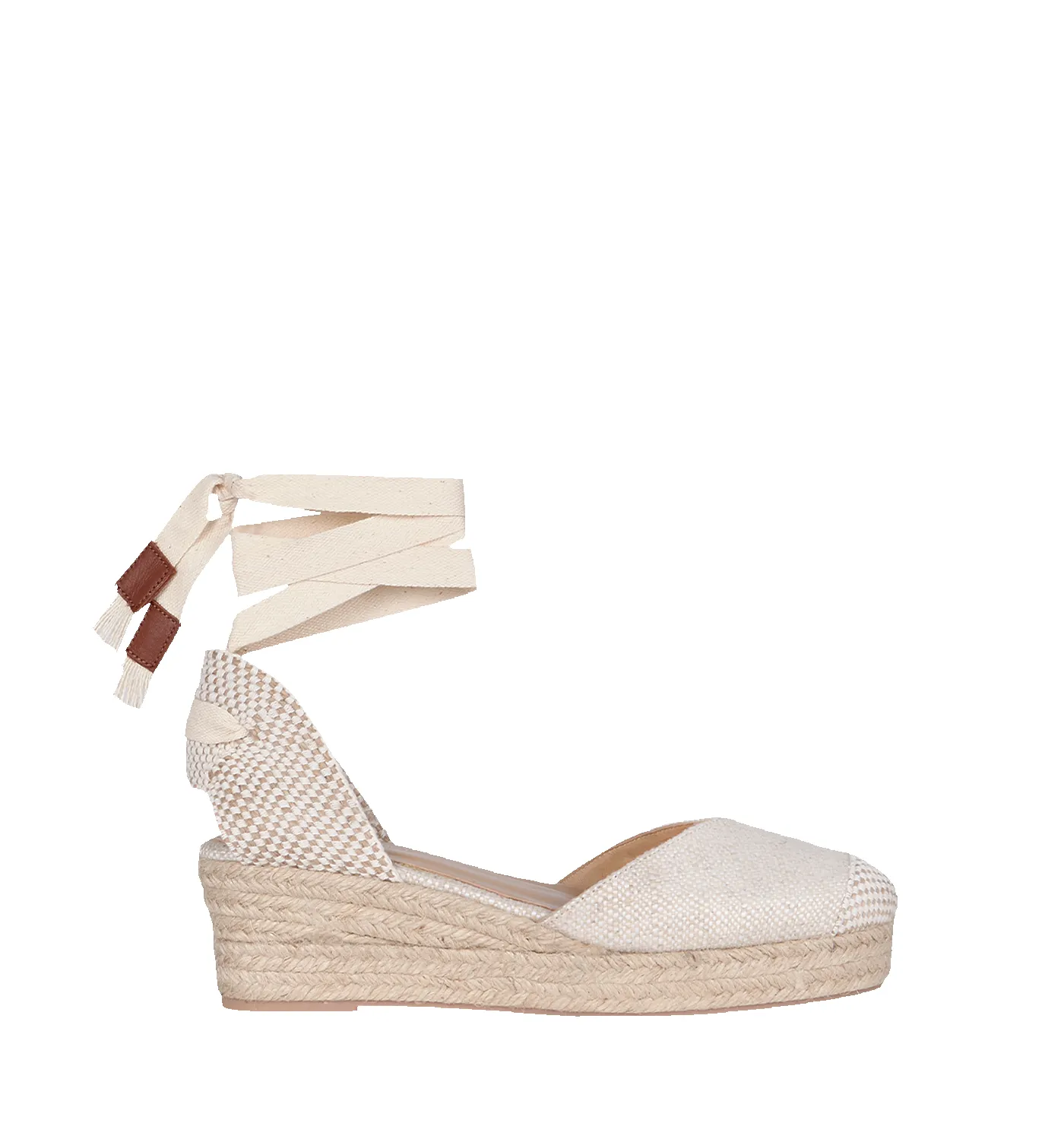 Alpargata Mini Bianca Rafia & Chocolate 5 cm sold by PARIS/64 product image thumbnail 2