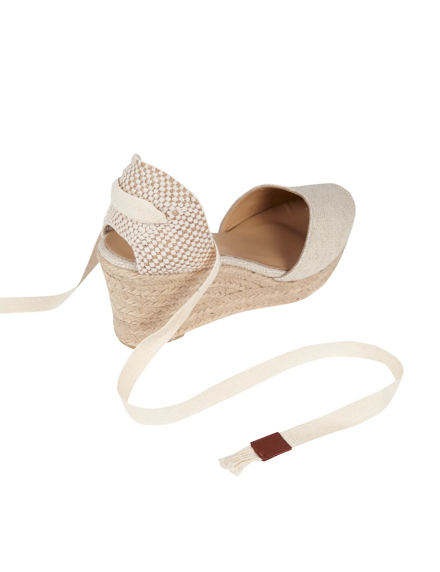 Alpargata Bianca Rafia & Chocolate 7 cm sold by PARIS/64 product image thumbnail 3