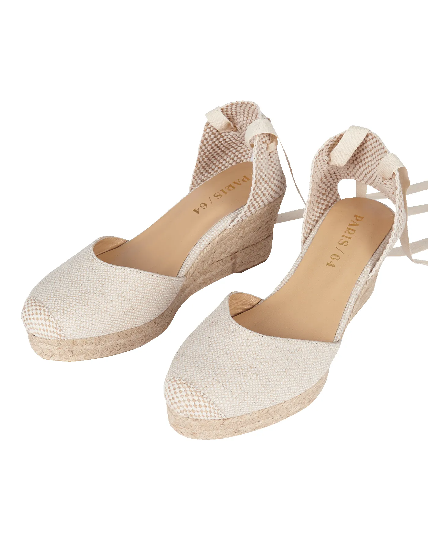 Alpargata Bianca Rafia & Chocolate 7 cm sold by PARIS/64 product image thumbnail 5