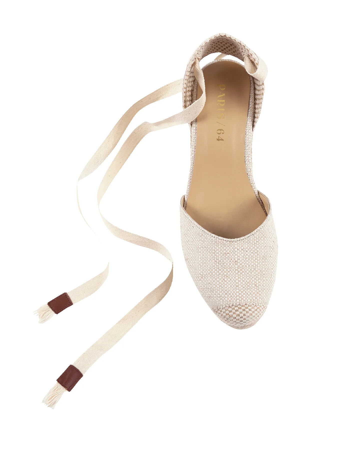 Alpargata Bianca Rafia & Chocolate 7 cm sold by PARIS/64 product image thumbnail 4