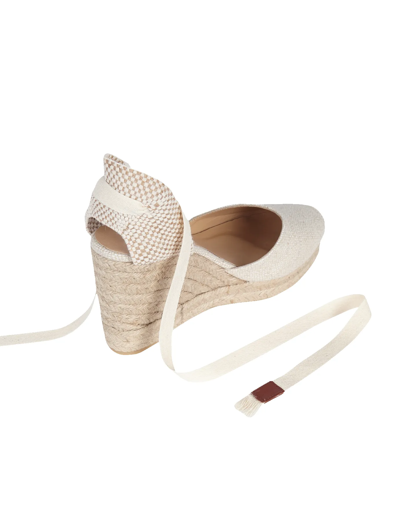 Alpargata Bianca Rafia & Chocolate 9 cm sold by PARIS/64 product image thumbnail 3