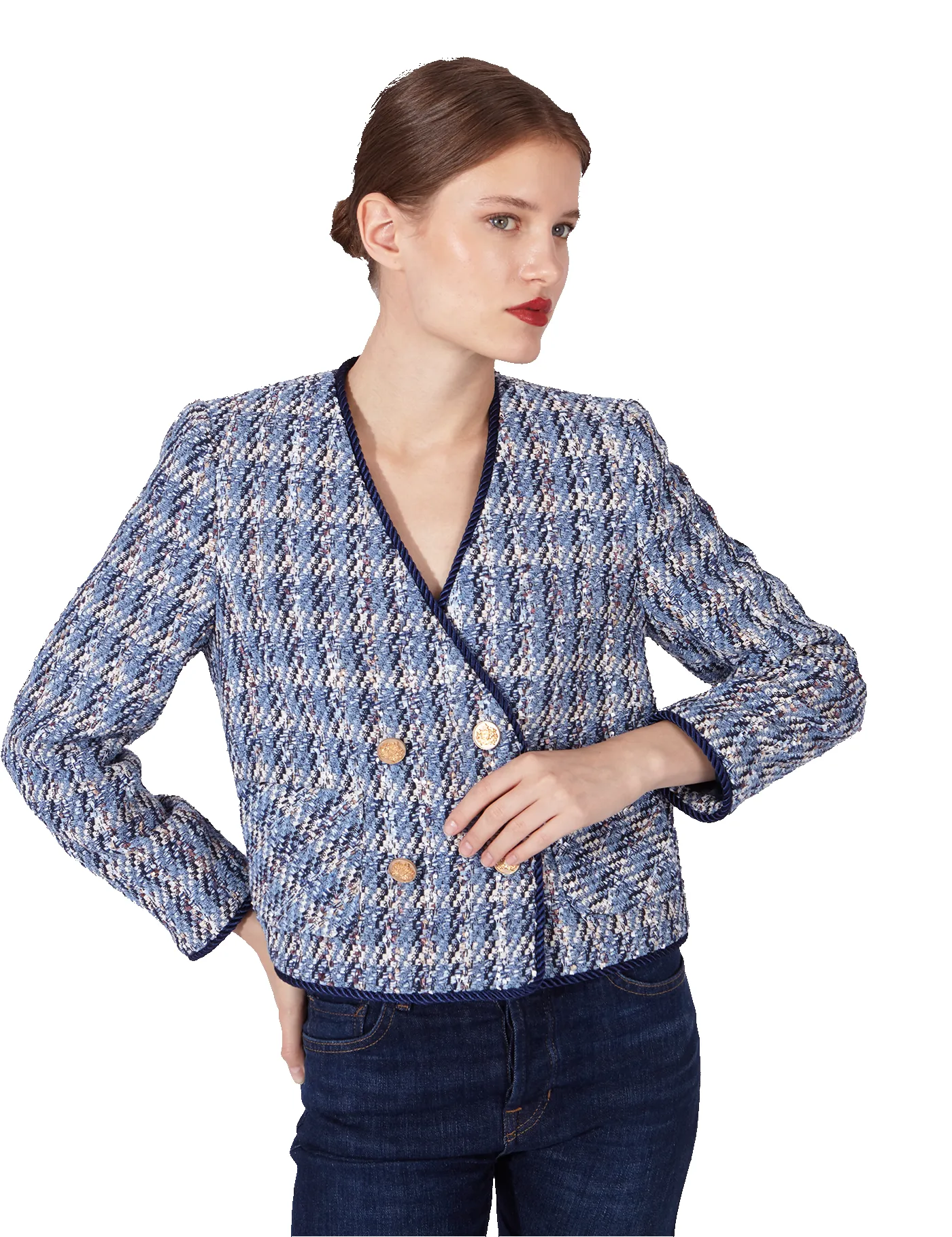 Blazer Helen Tweed Blue sold by PARIS/64 product image thumbnail 5