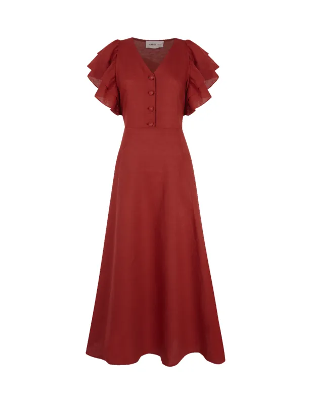 Vestido Manuela Terra Cotta sold by PARIS/64