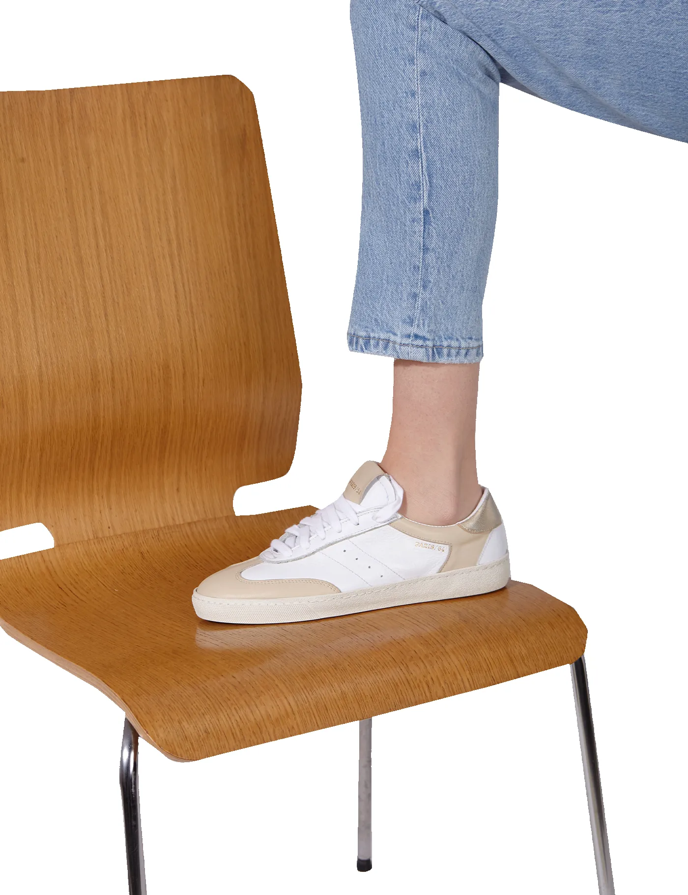 Sneaker Retro P64 White & Cream sold by PARIS/64 product image thumbnail 5