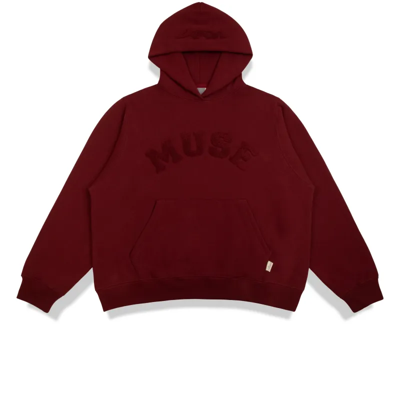 Heavyweight Chenille Hoodie - Wine sold by Curated by Muse