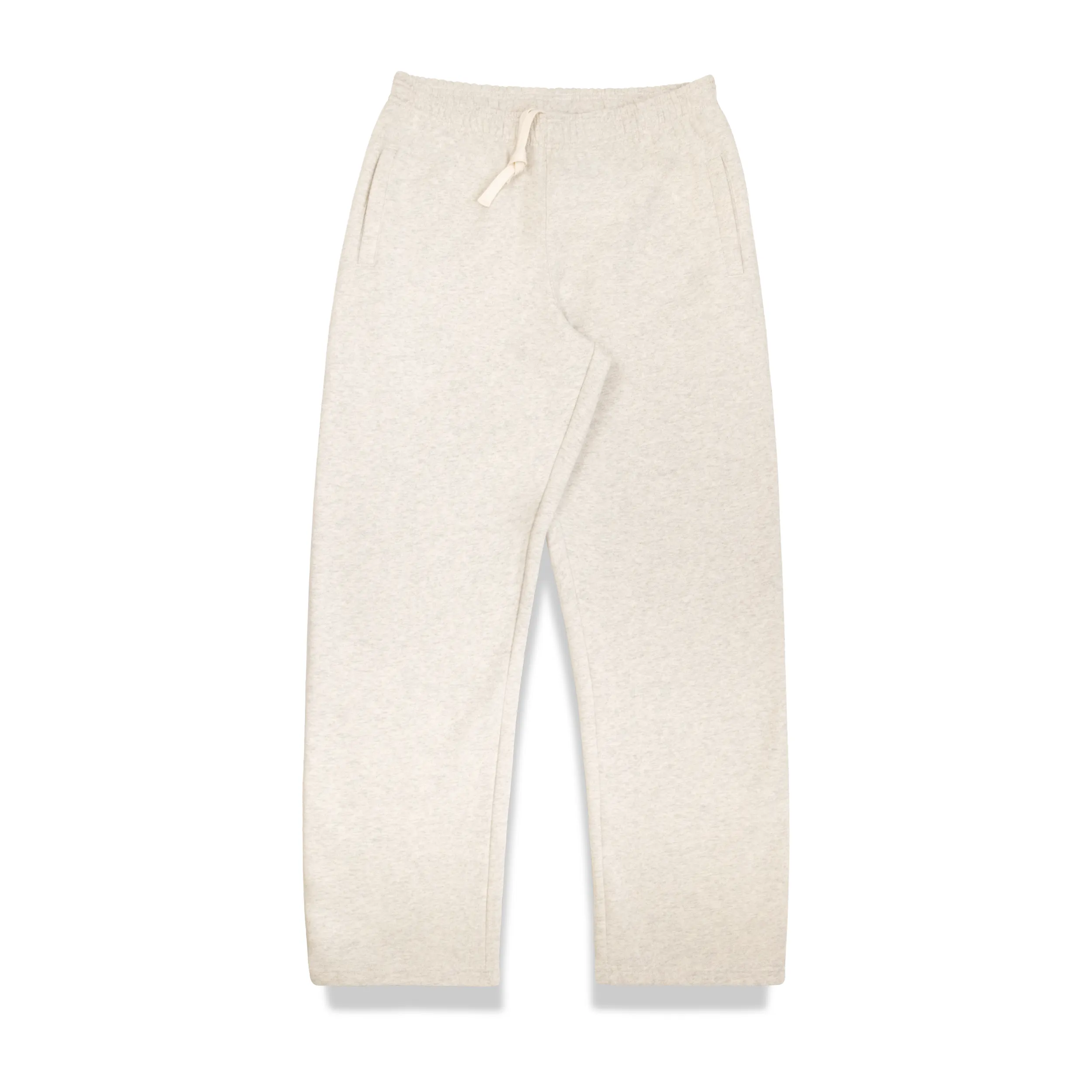 Heavyweight Straight Joggers - Alabaster sold by Curated by Muse