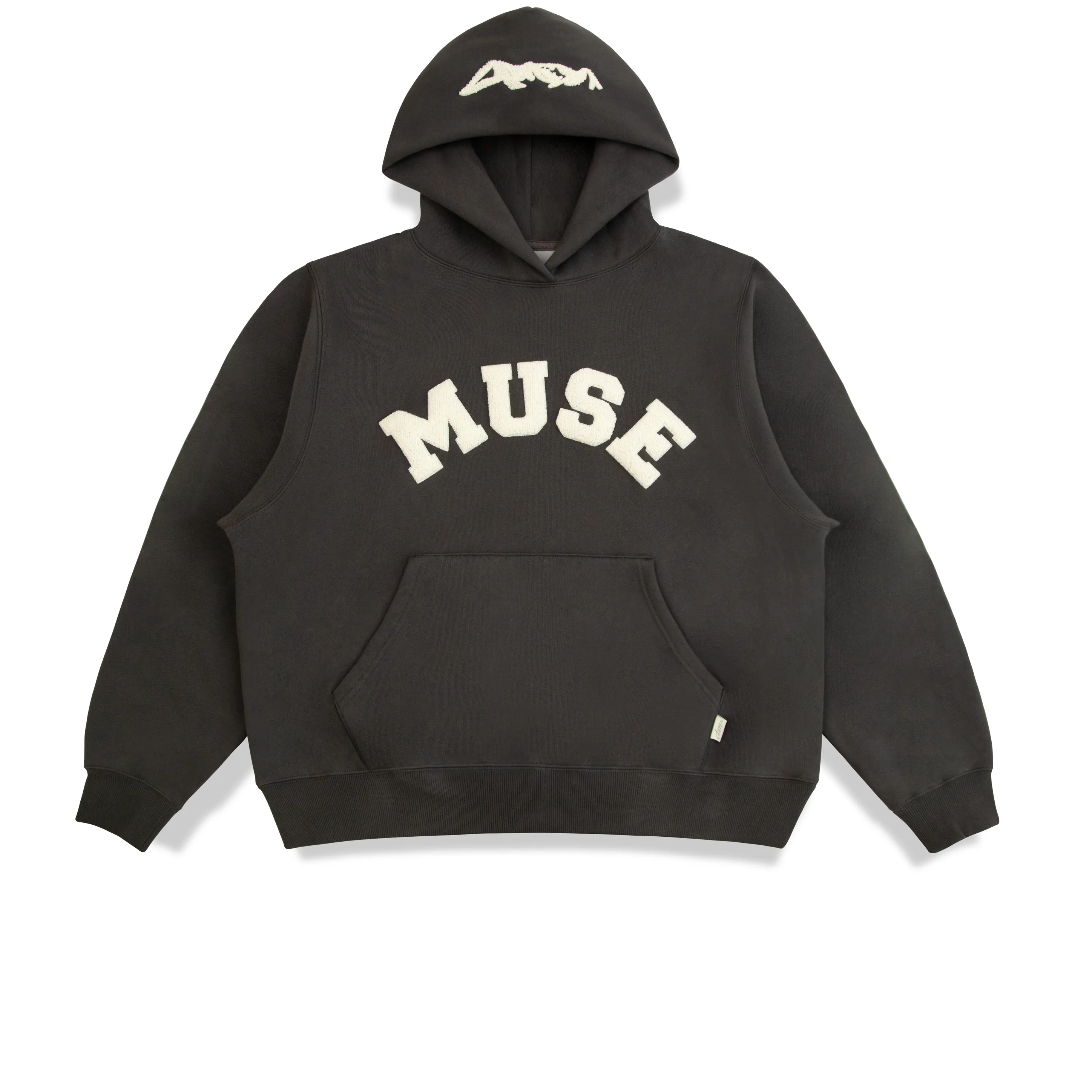 Heavyweight Chenille Hoodie - Steel sold by Curated by Muse