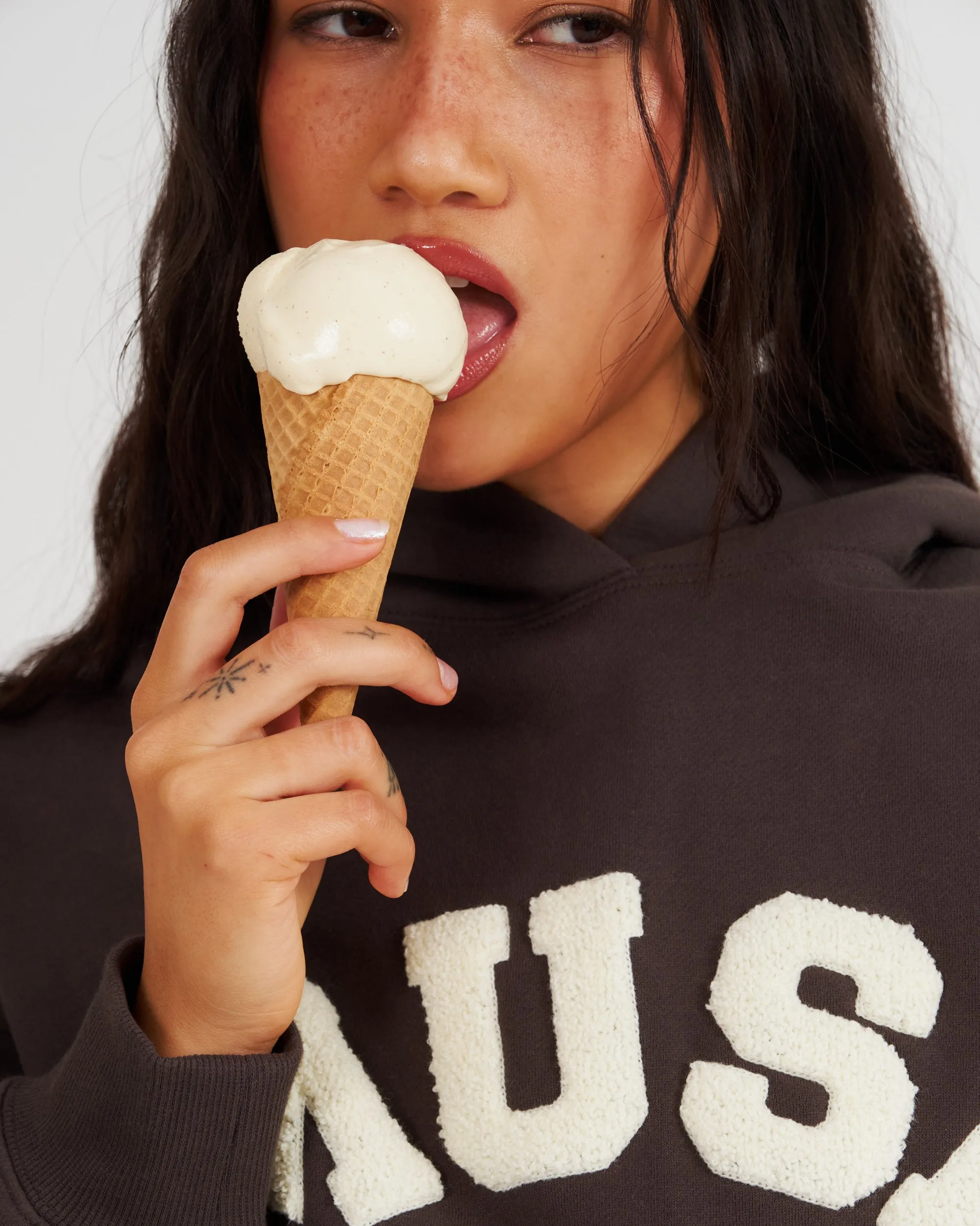 Heavyweight Chenille Hoodie - Steel sold by Curated by Muse product image thumbnail 4