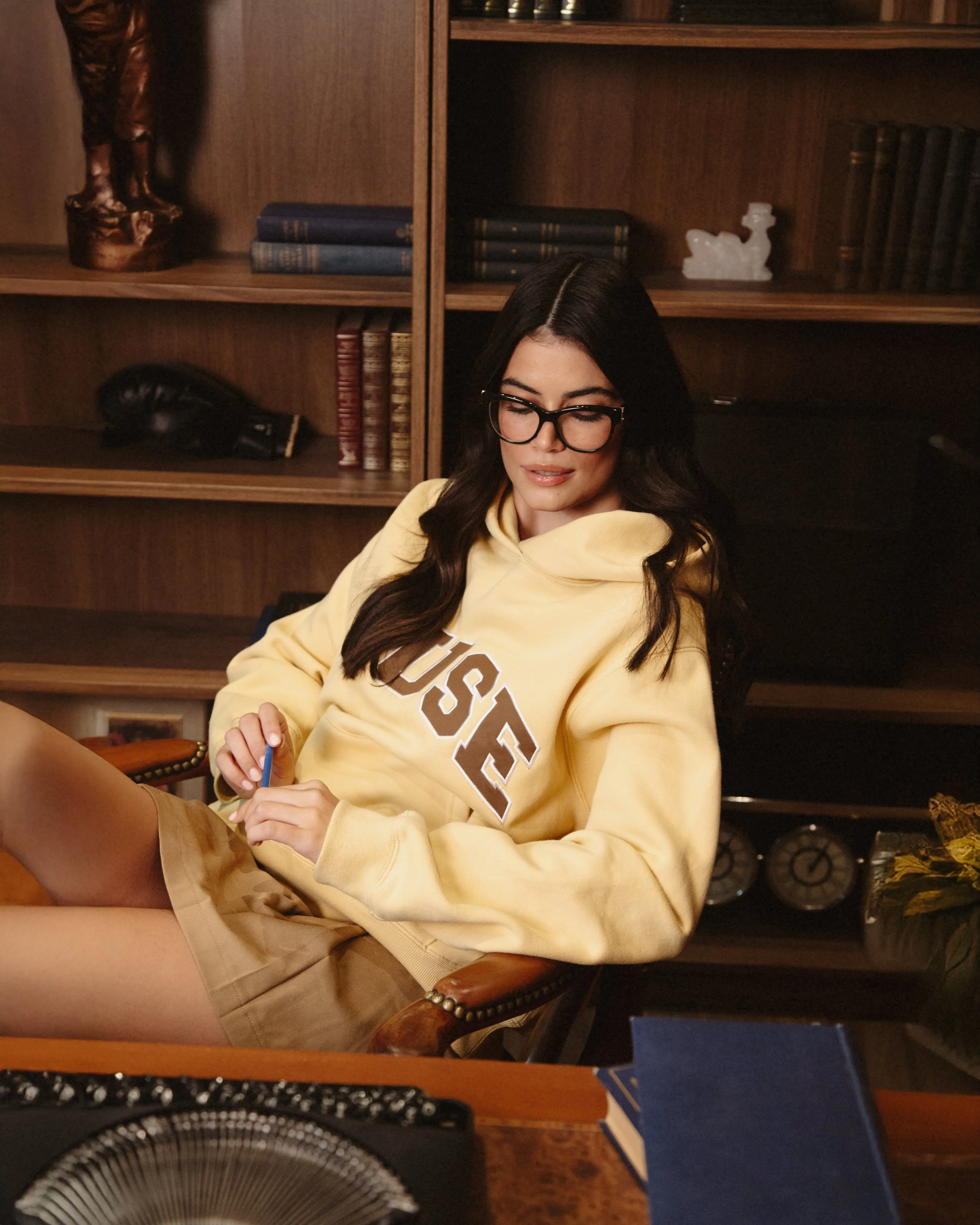 Heavyweight Scholar Hoodie - Banana Butter sold by Curated by Muse product image thumbnail 5
