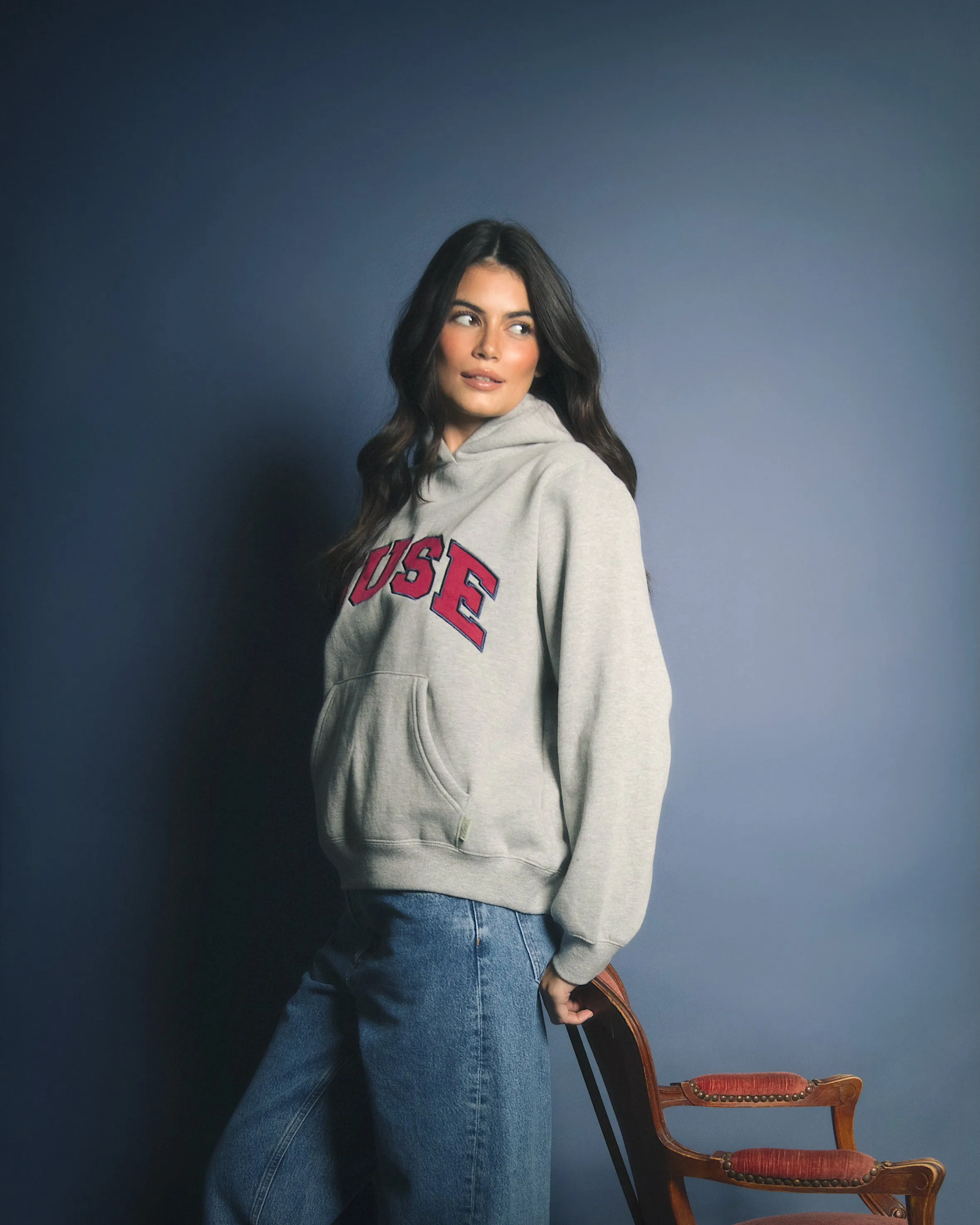 Heavyweight Scholar Hoodie - Heather sold by Curated by Muse product image thumbnail 3